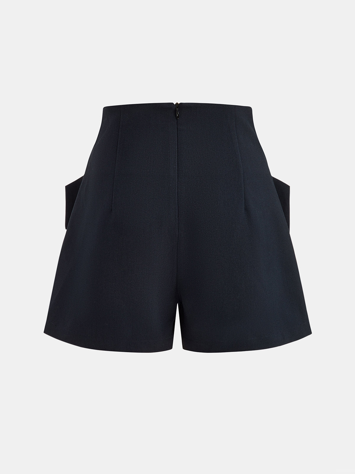 Button Detail High-Waisted Tailored Shorts for Elegant Summer Wear