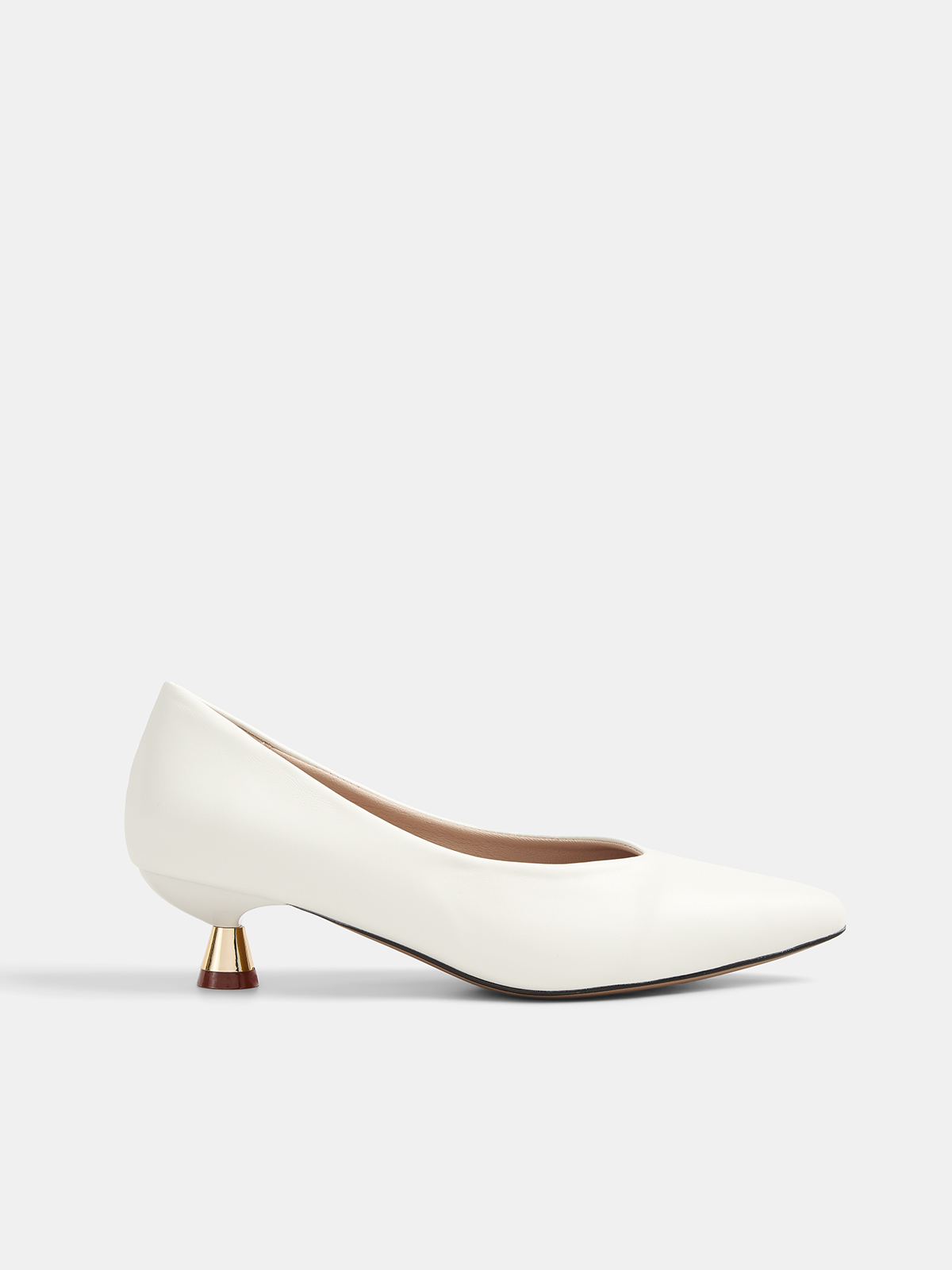 "Stylish Women's Pointed Toe Kitten Heel Pumps, Classic Design"