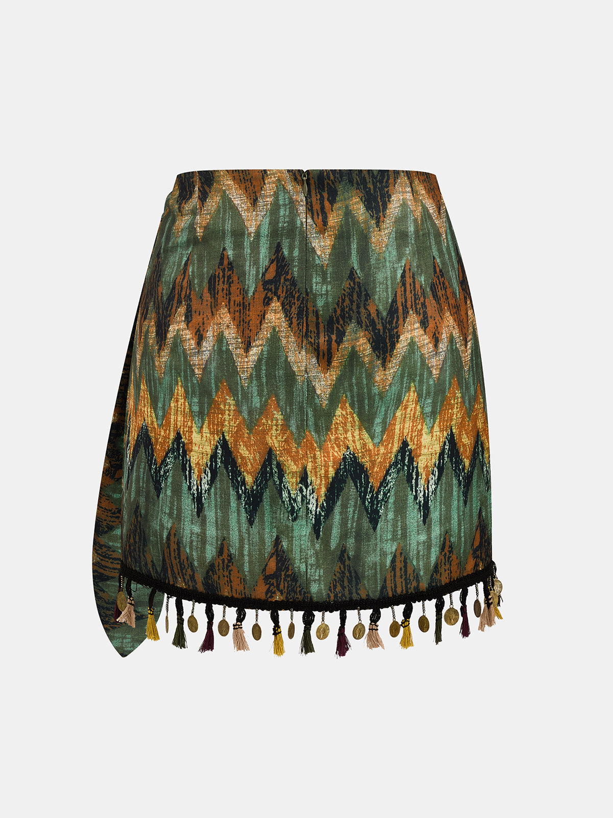 One Shoulder Top & Tassel Mini Skirt Set for Women Summer Fashion Trend
