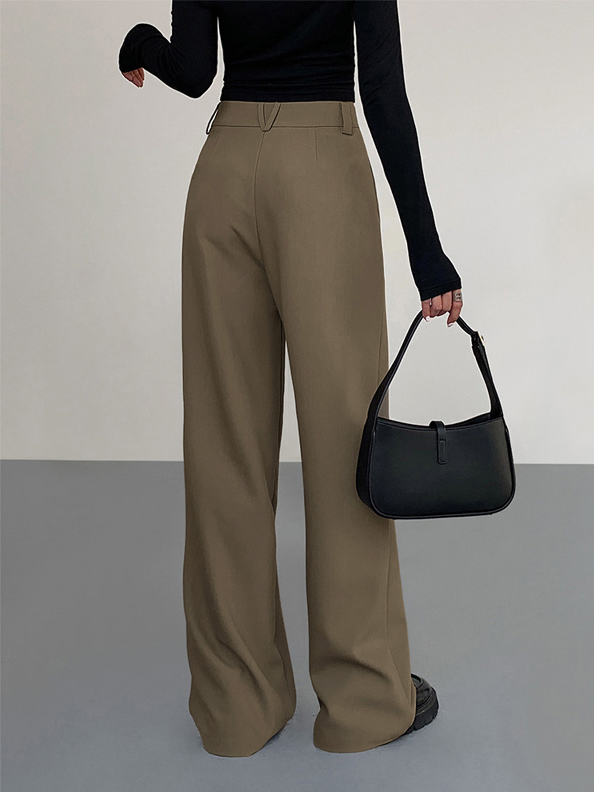 Business Casual Pleat Dress Pants for Professional Office Wear