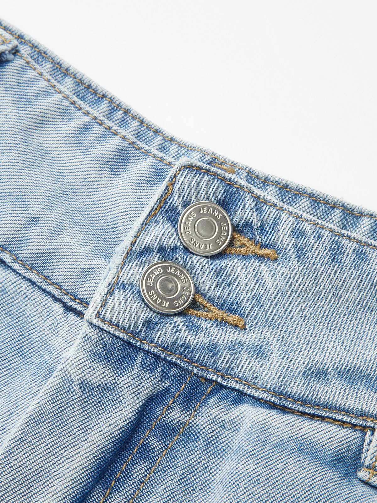 Washed Pleated Wide Leg Jeans High Waist Comfort Fit