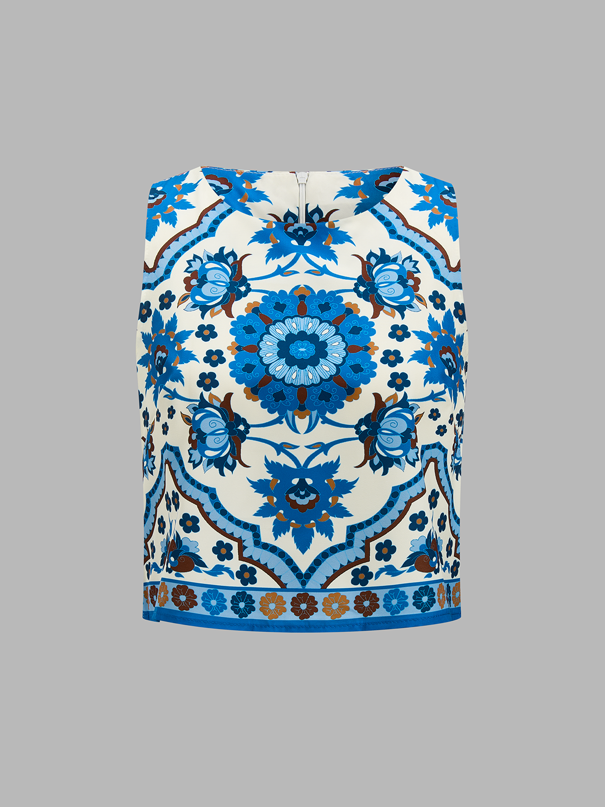 Floral Print Sleeveless Top & Mini Skirt Set for Women Summer Outfits