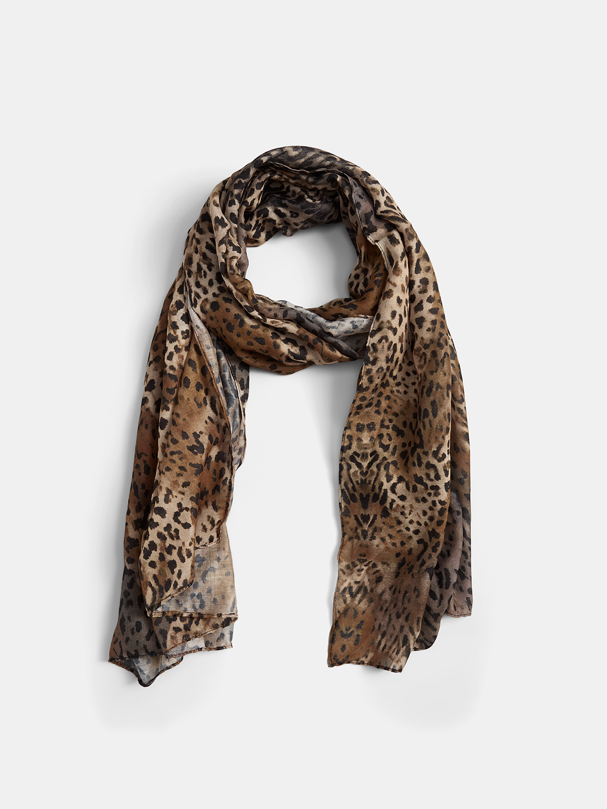 Leopard Print Lightweight Fashion Scarf for Women, Versatile Accessory