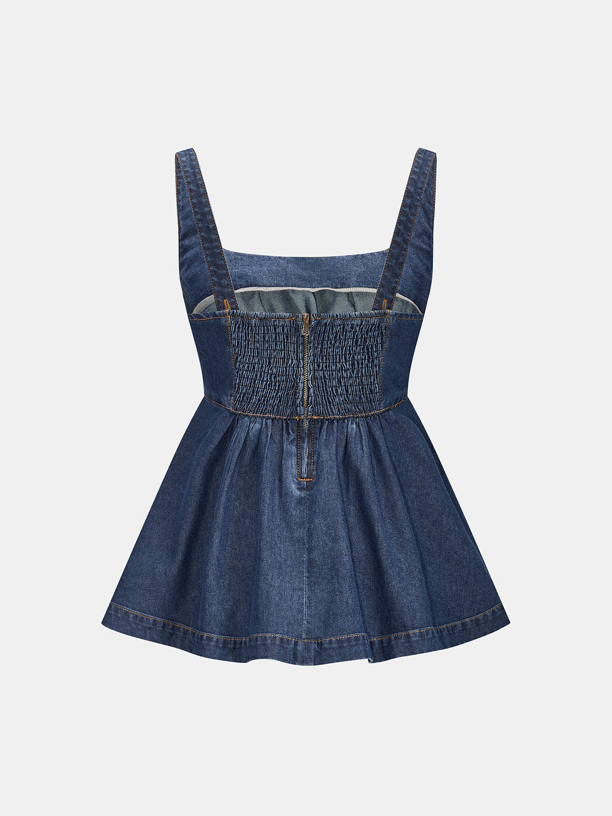 Peplum Denim Cami Top & Shorts Set for Women Summer Casual