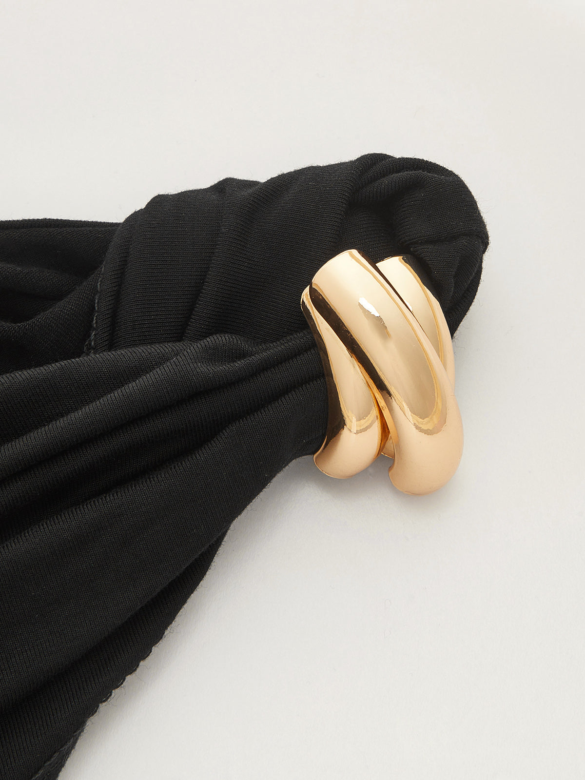 One Shoulder Ruched Metal Ring Tank Top for Women Casual Style