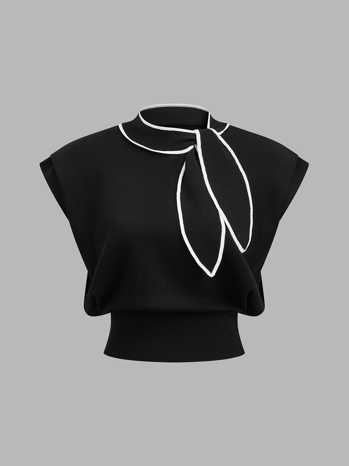 Tie Neck Sleeveless Knit Top Women's Summer Fashion Essentials