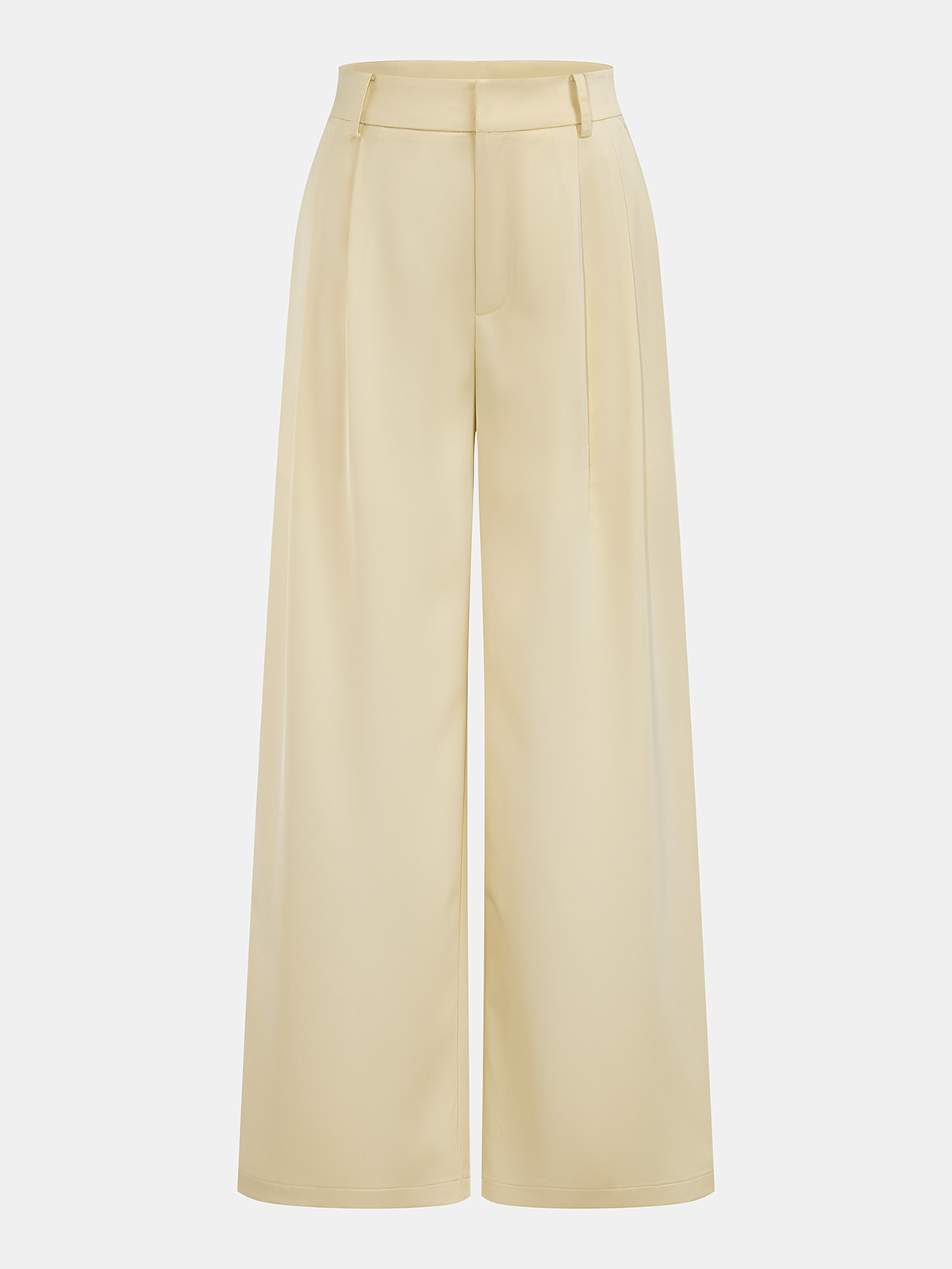 Satin Twisted Top & Wide Leg Pants Set for Elegant Evening Wear