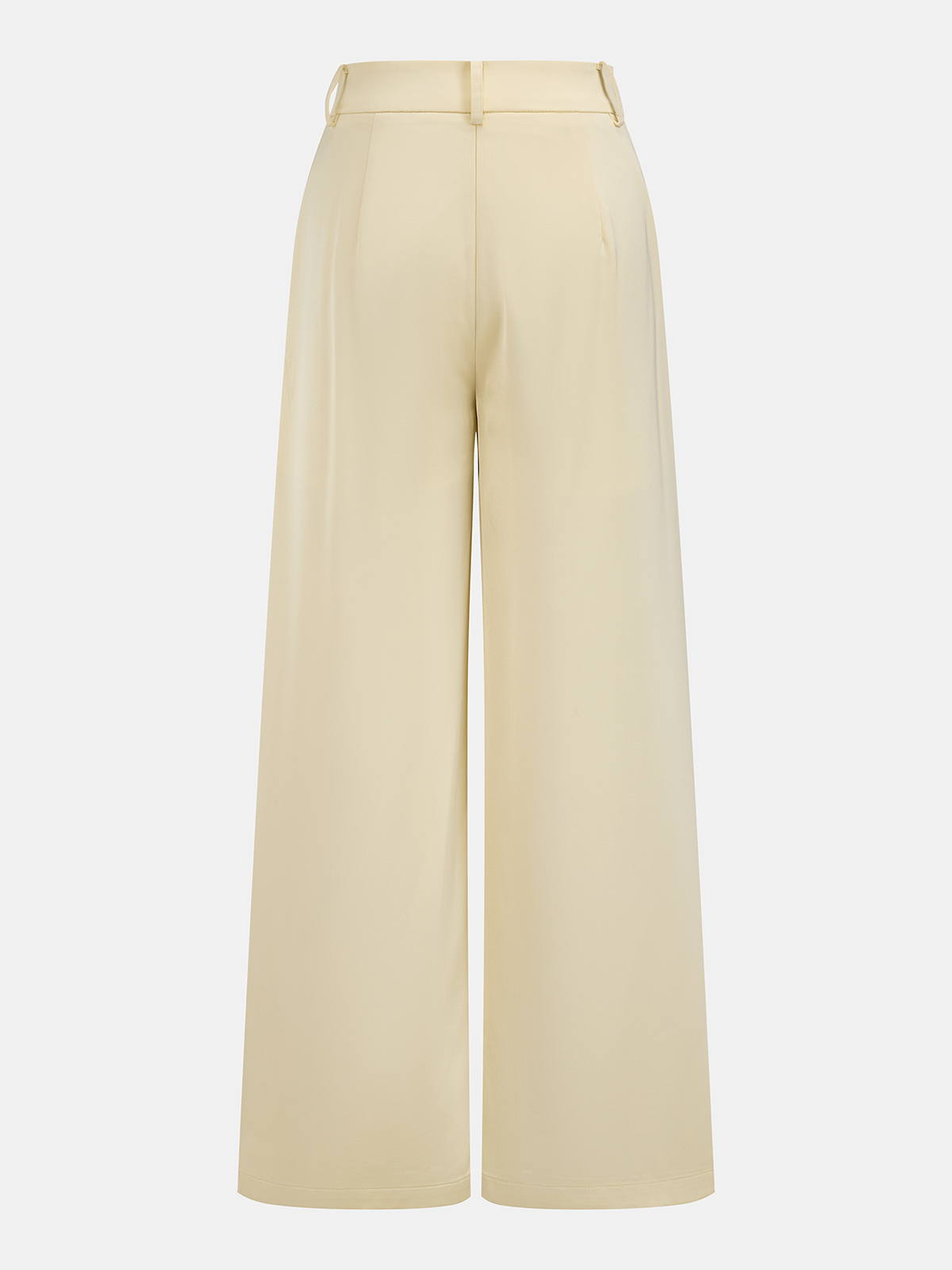 Satin Twisted Top & Wide Leg Pants Set for Elegant Evening Wear