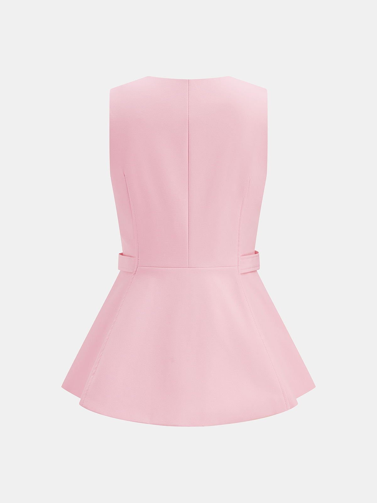 Sleeveless Peplum Vest & Flare Pants Set for Women Trendy Business Casual