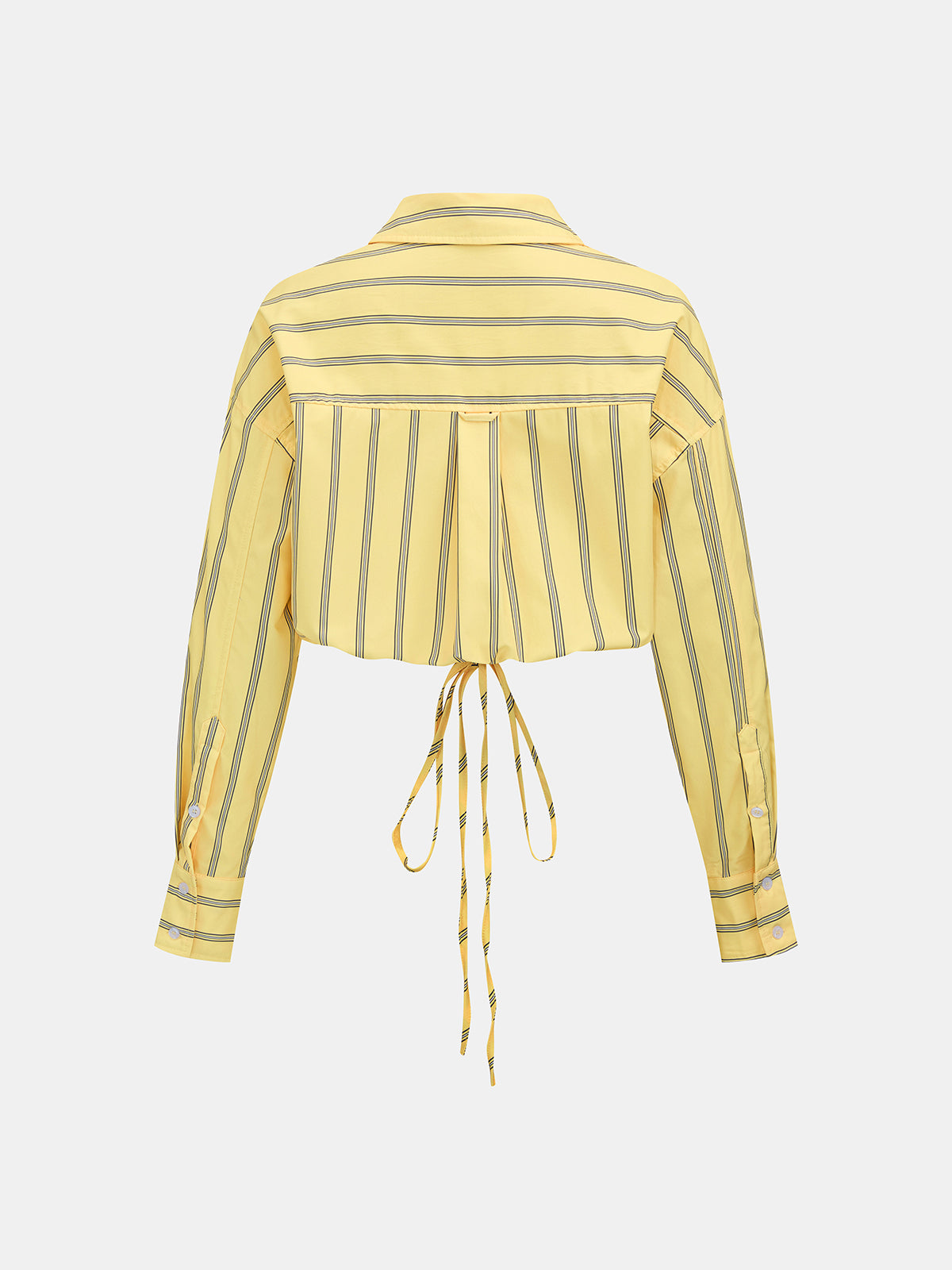 Striped Tie Crop Shirt & Shorts Set, Perfect Casual Summer Outfit