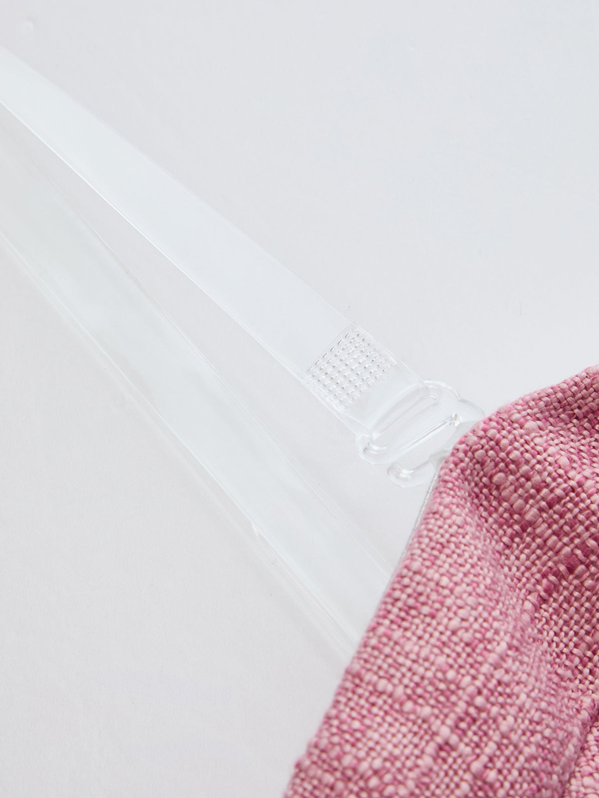Textured Strapless Top with Detachable Clear Straps for Versatile Styling