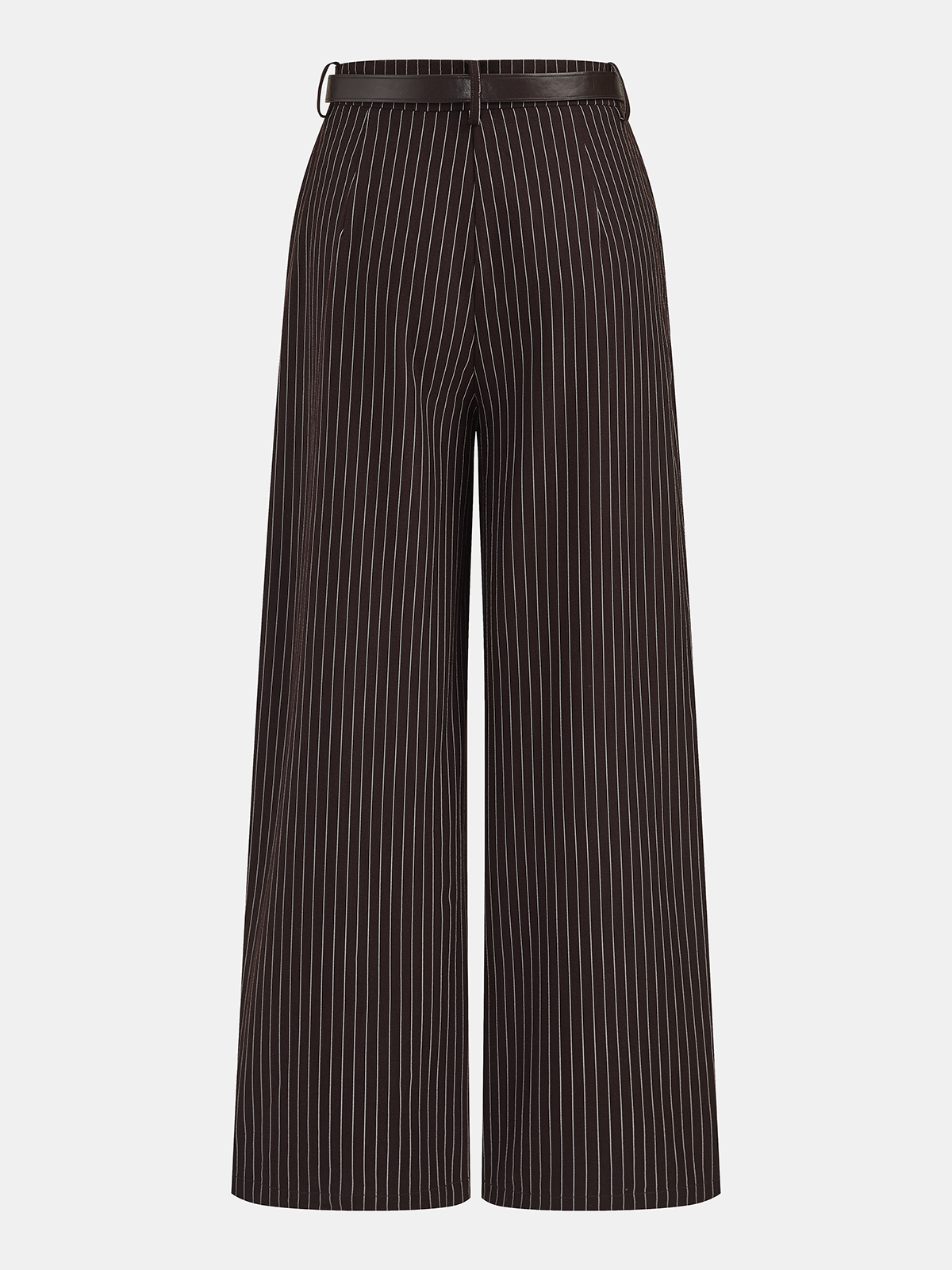 Ruched Sleeveless Top & Striped Pants Set Women's Casual Outfit