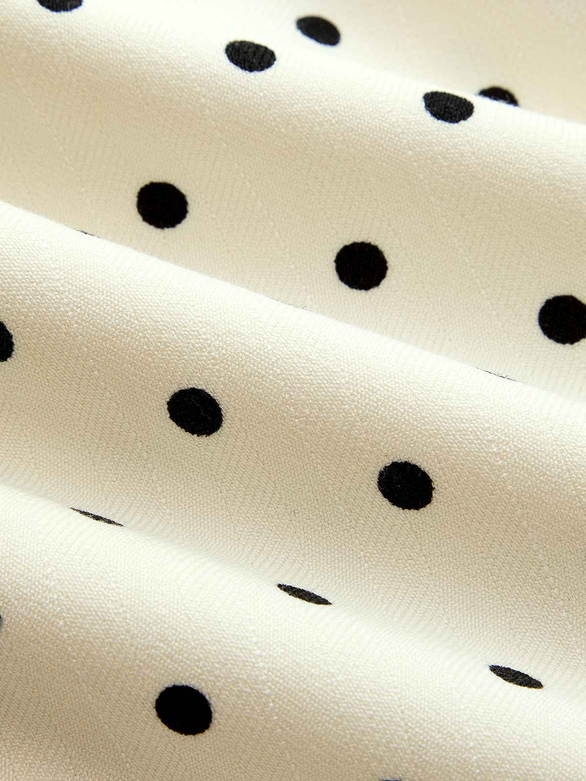 Polka Dot Folded Metal Button Vest Lightweight Fashion Statement