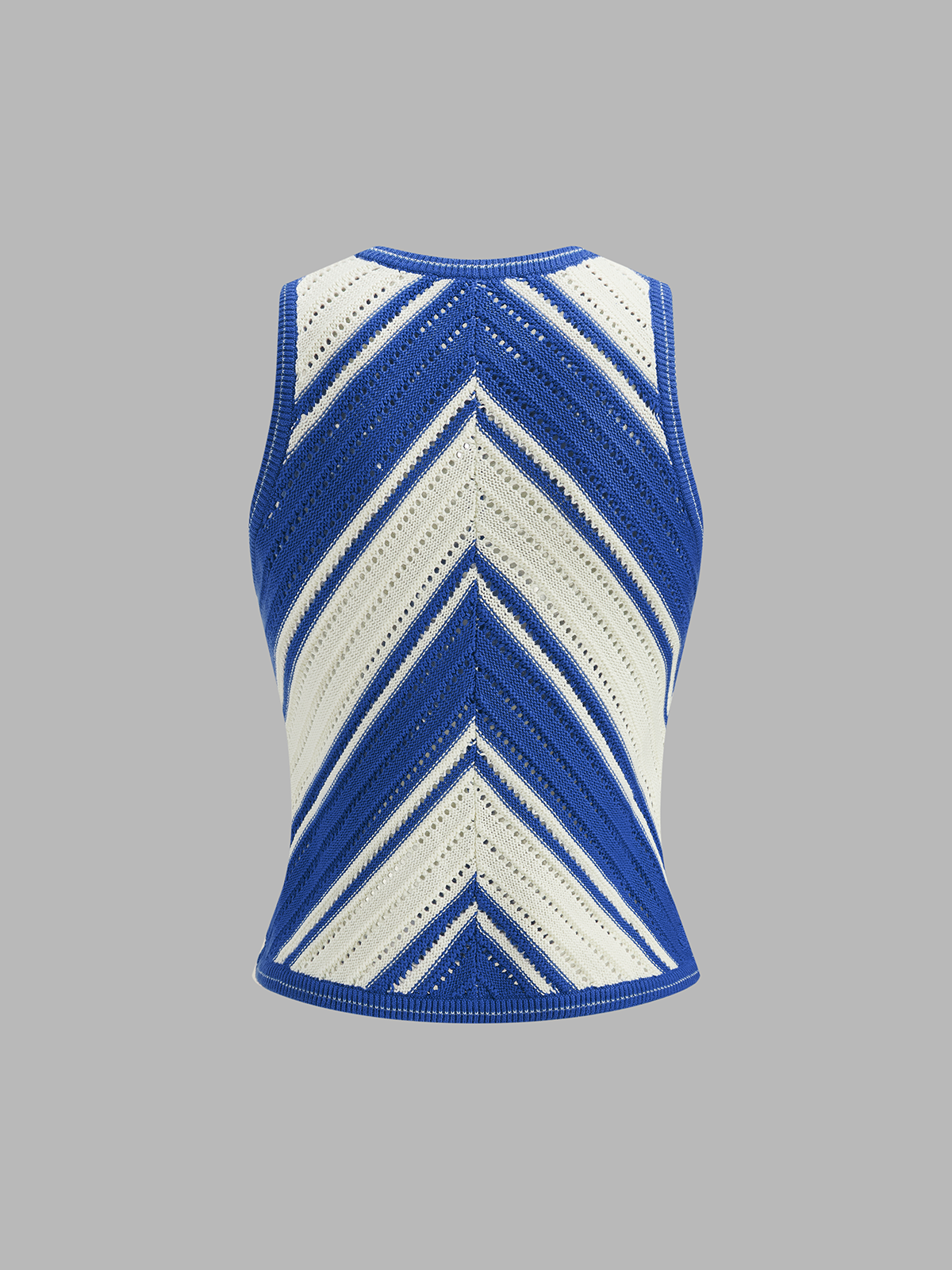 Chevron Knit Top & Midi Skirt Set Comfortable Trendy Women's Outfit