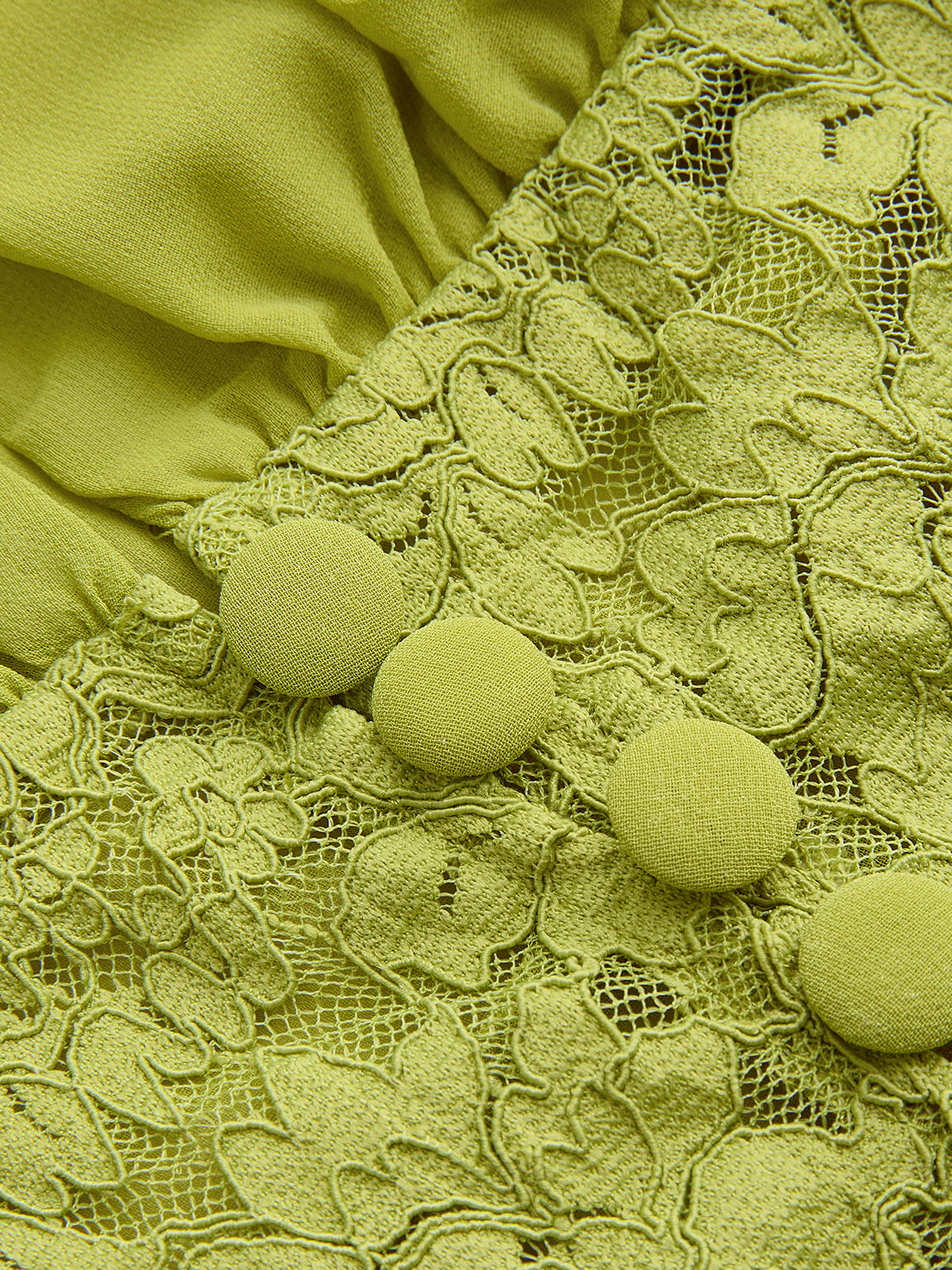 Lace Panel V-Neck Top & Tiered Skirt Set for Elegant Evening Wear