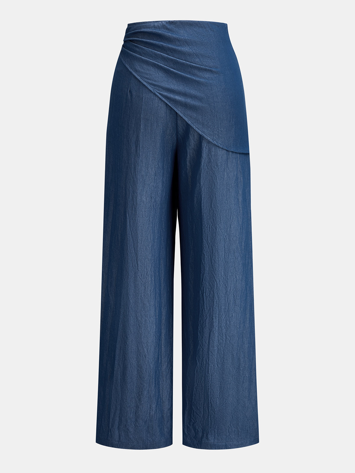 Cross Halter Top & Slant Wrap Pants Set for Women Summer Fashion