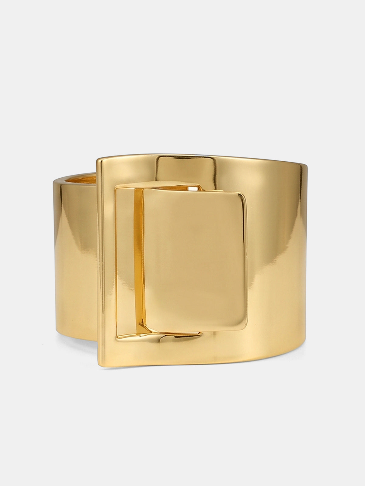 Minimalist Wide Metal Bangle - Simple Elegant Fashion Accessory for Women