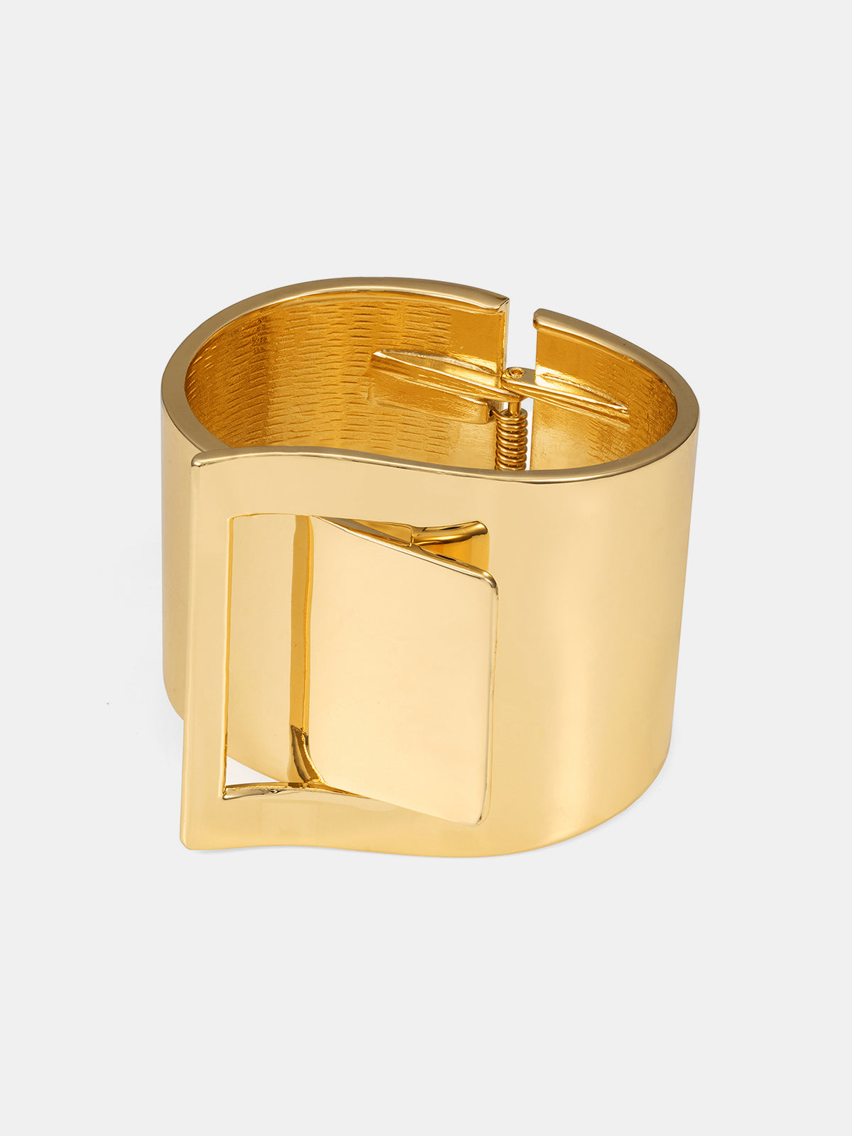 Minimalist Wide Metal Bangle - Simple Elegant Fashion Accessory for Women
