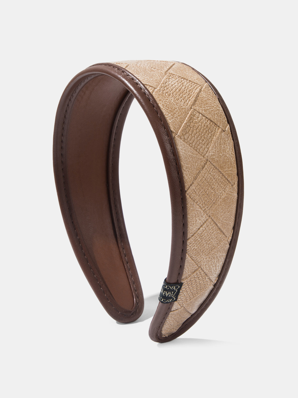 Woven Faux Leather Headband for Women, Stylish Hair Accessory