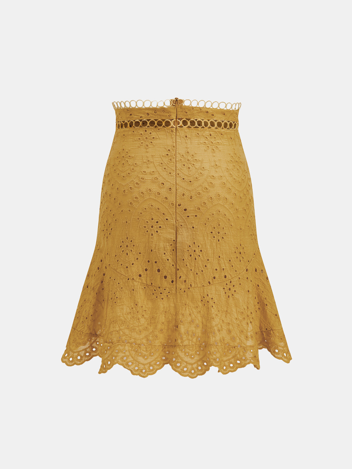 Eyelet Embroidered Cami Top & Skirt Set for Women's Summer Wear