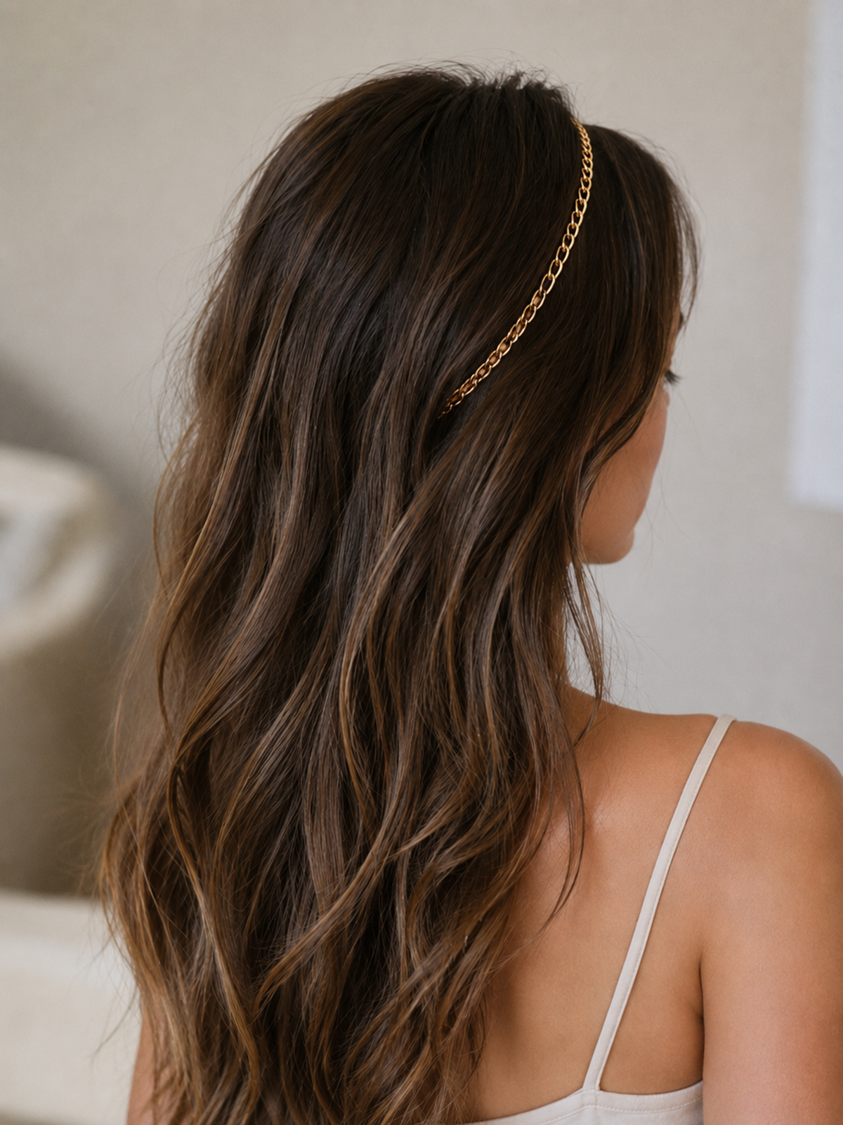 Minimalist Metal Link Headband for Stylish Hair Accessory