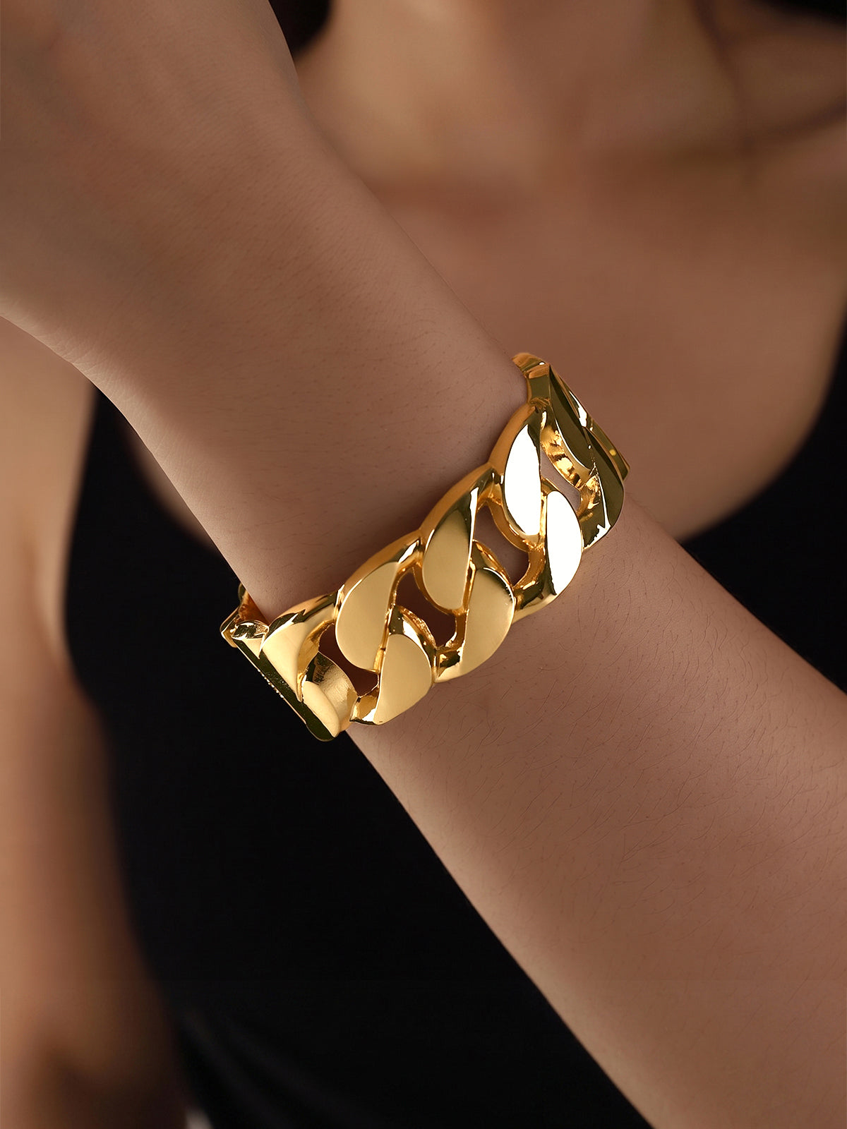 Chunky Cuban Link Bracelet for Men, Hip Hop Jewelry Style