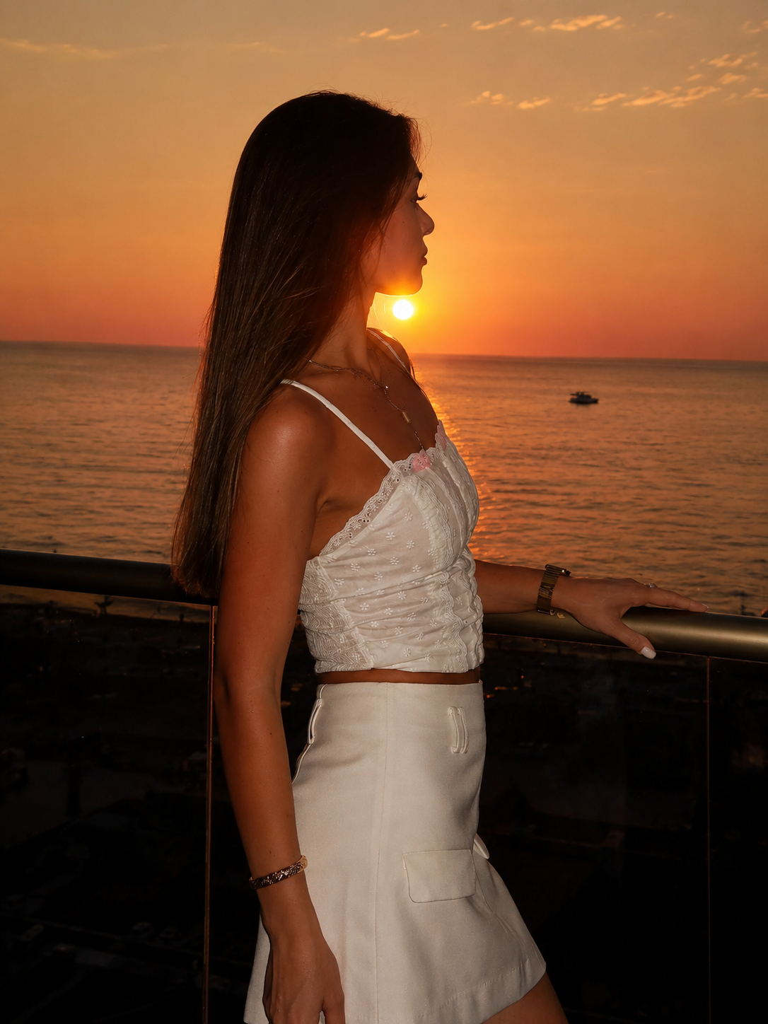 Cotton Button-Front Lace Trim Cami Top for Women Summer Casual