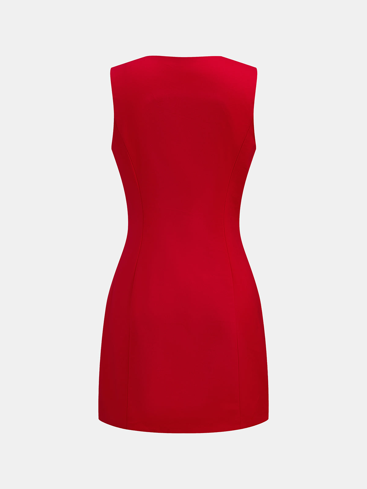 Snug V-Neck Sleeveless Short Dress for Casual Summer Wear