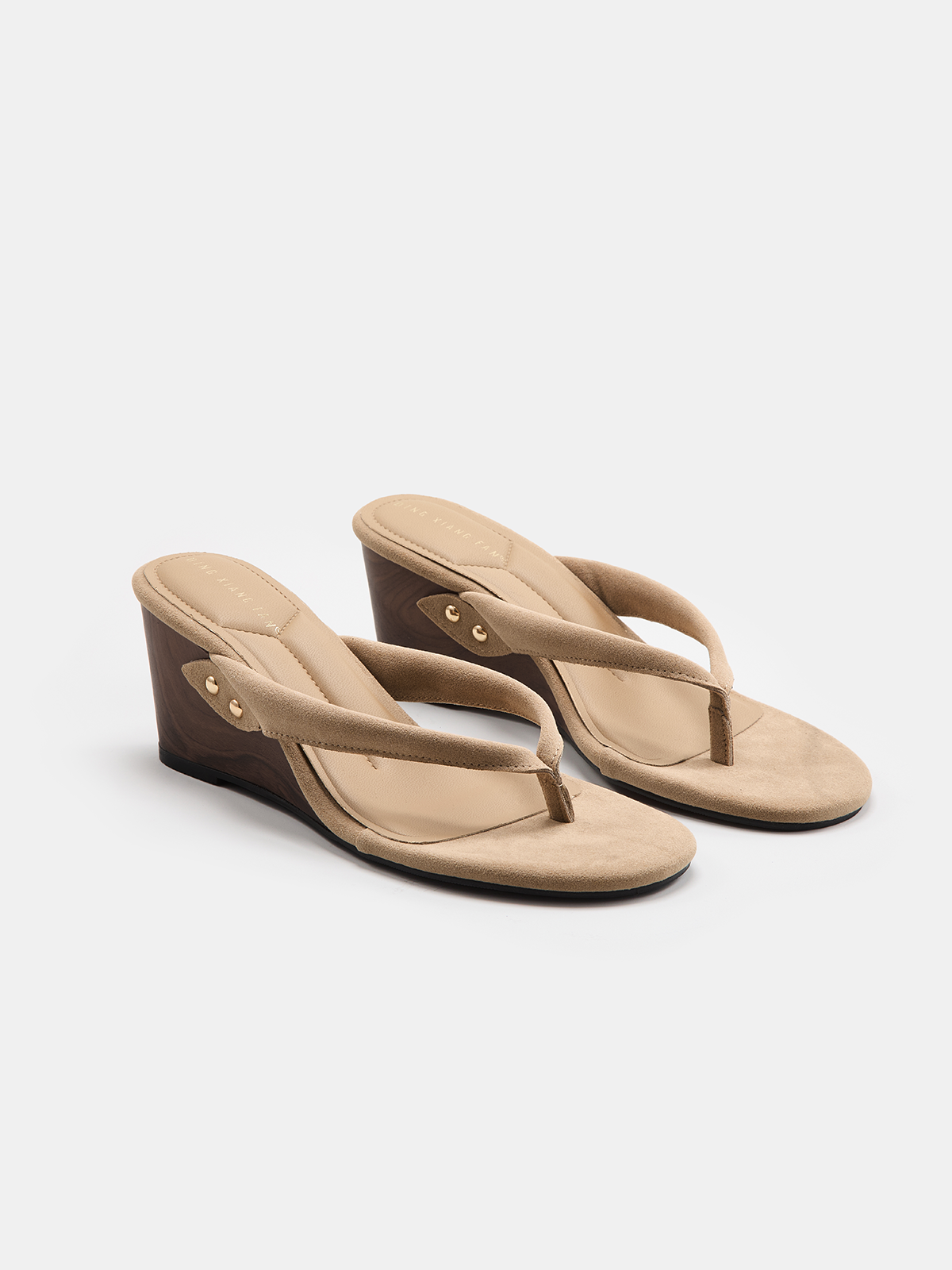 Casual Thong Wedge Sandals for Summer Beach Comfort