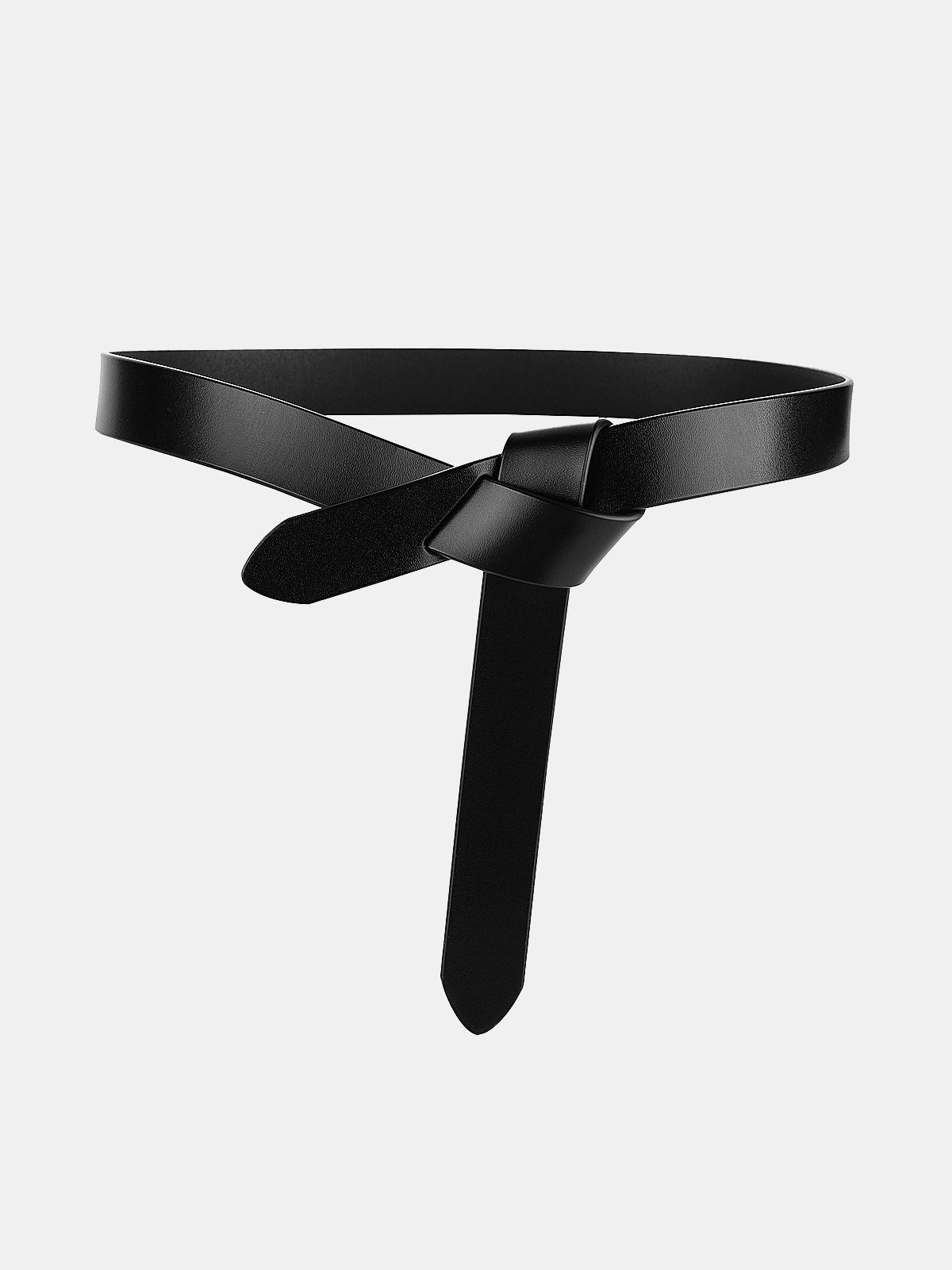 Knotted Leather Waist Belt for Women Adjustable Stylish