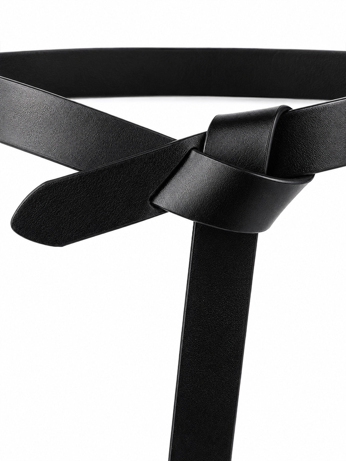 Knotted Leather Waist Belt for Women Adjustable Stylish