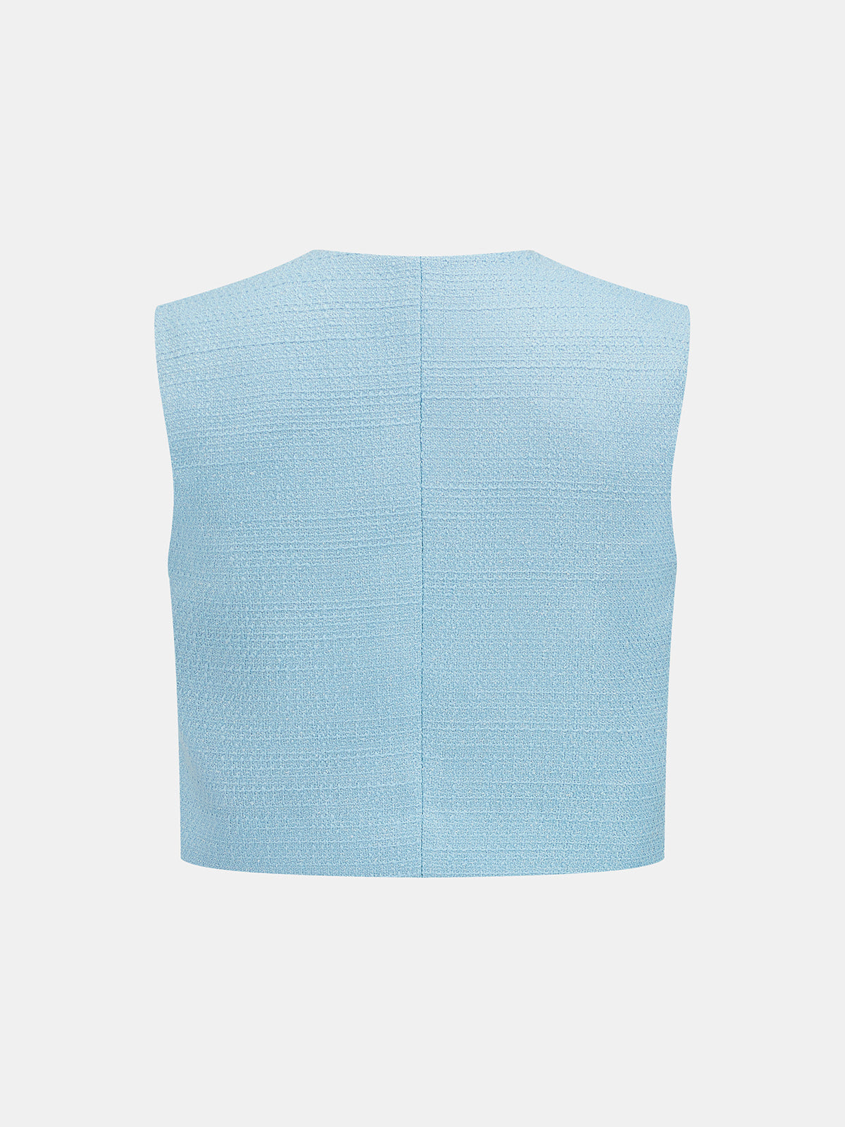 Sleeveless Textured Vest & Pleated Pant Set for Women Casual/Formal Wear