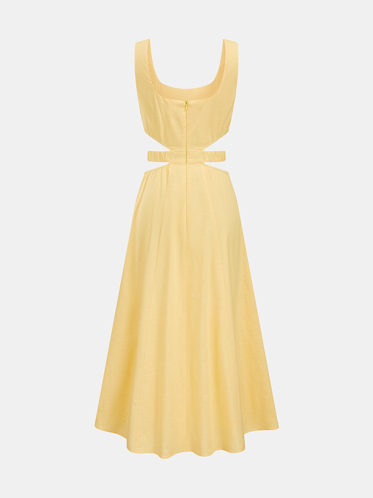 Cotton Linen Cutout Maxi Dress Lightweight Summer Style