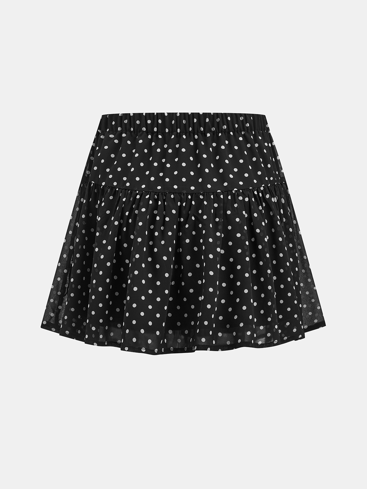 Polka Dot Chiffon Two Piece Skirt Set for Women Spring Fashion