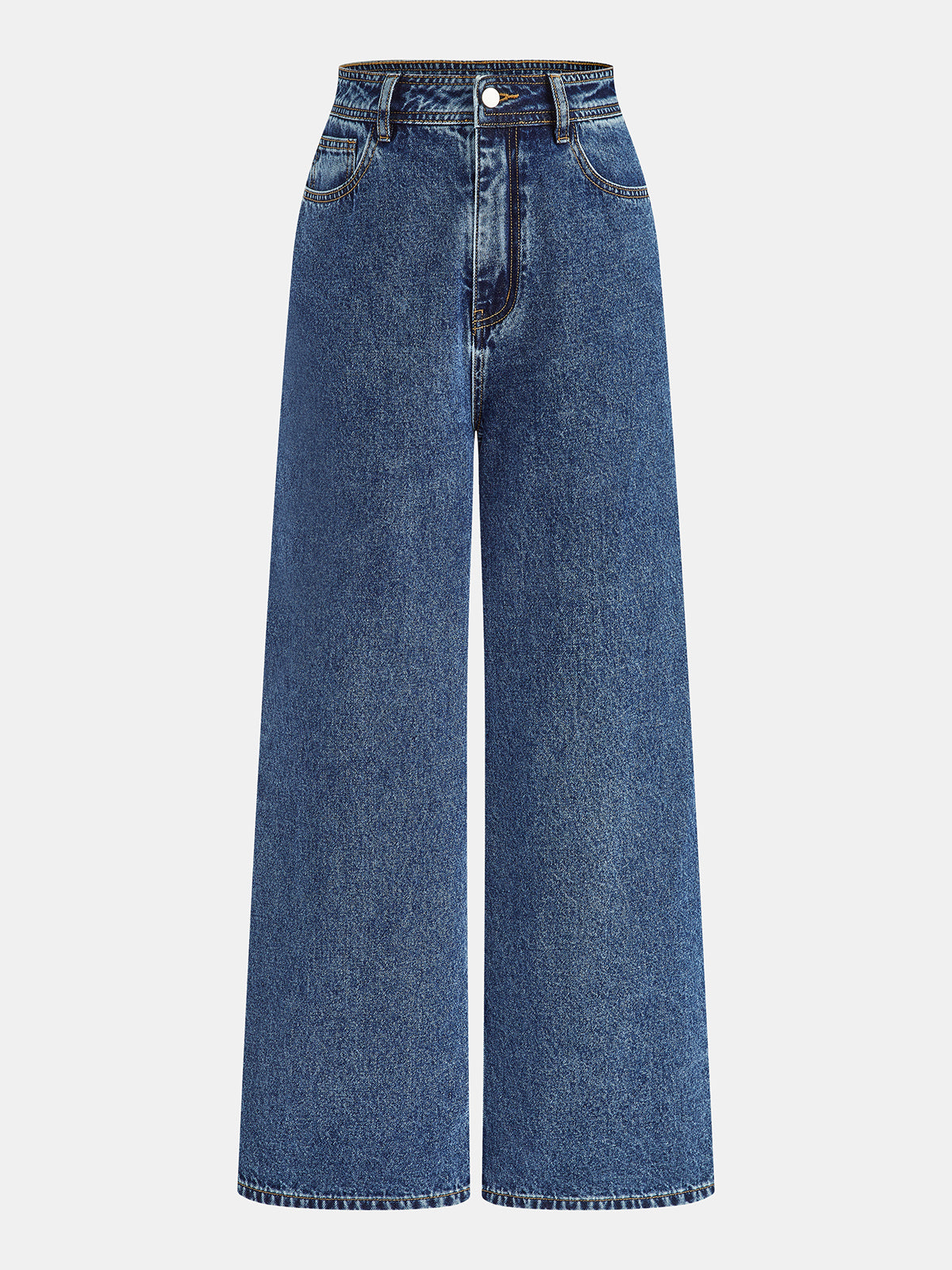 Classic Straight Leg Denim Pants for Everyday Wear