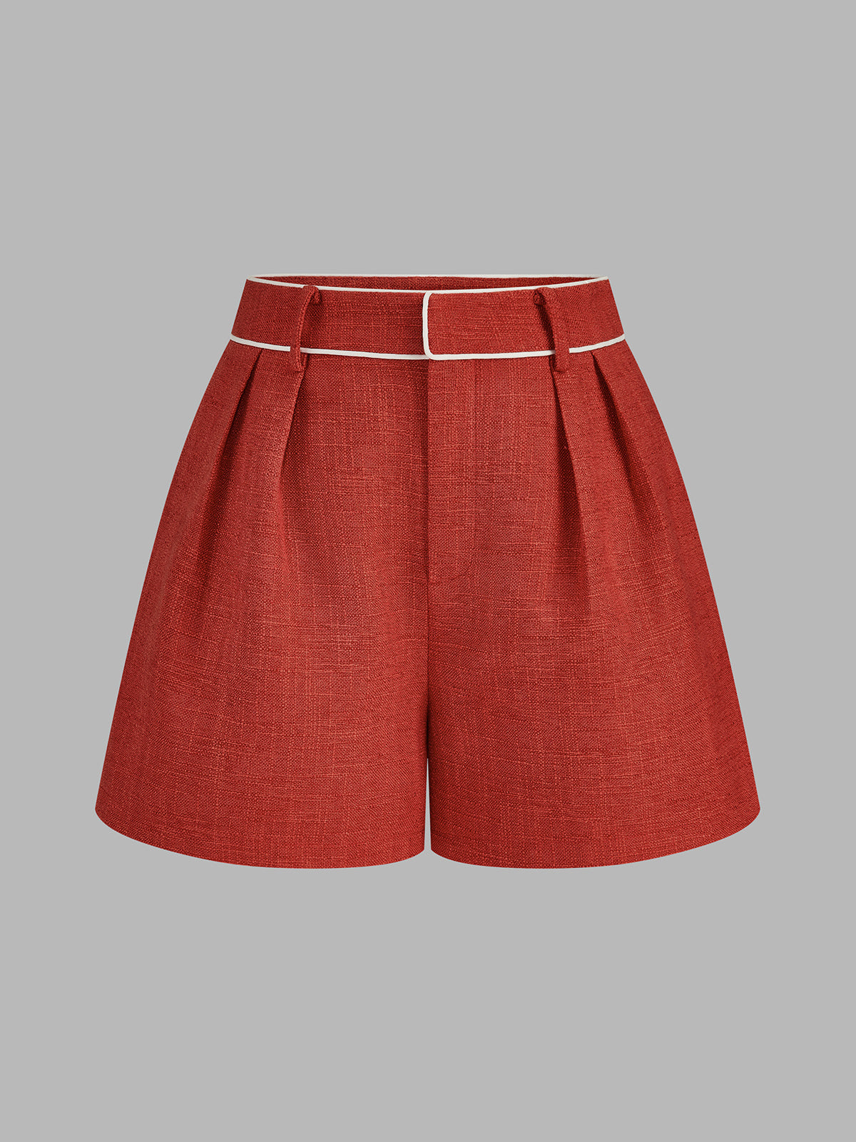 Contrast Piping Two Piece Athletic Leisure Shorts Set