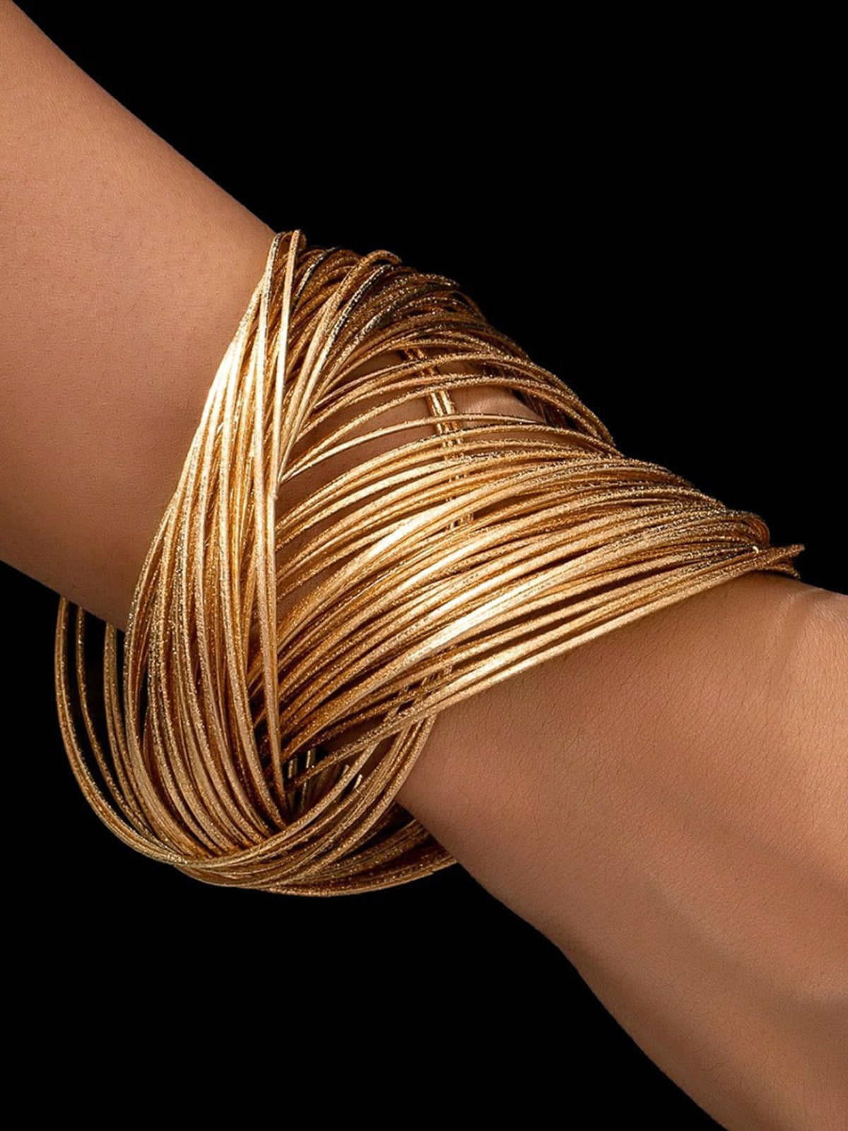 Multi-Strand Twisted Bracelet - Handmade Adjustable Design for Women