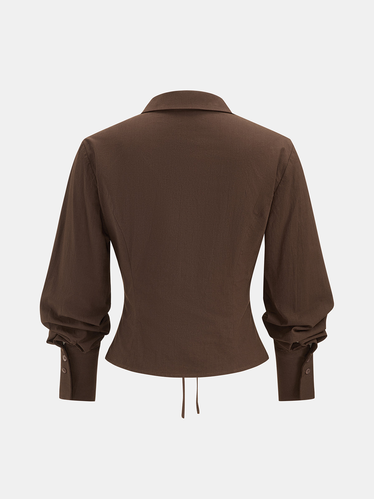 Tie‑Waist V‑Neck Cropped Shirt for Women Casual Summer Style
