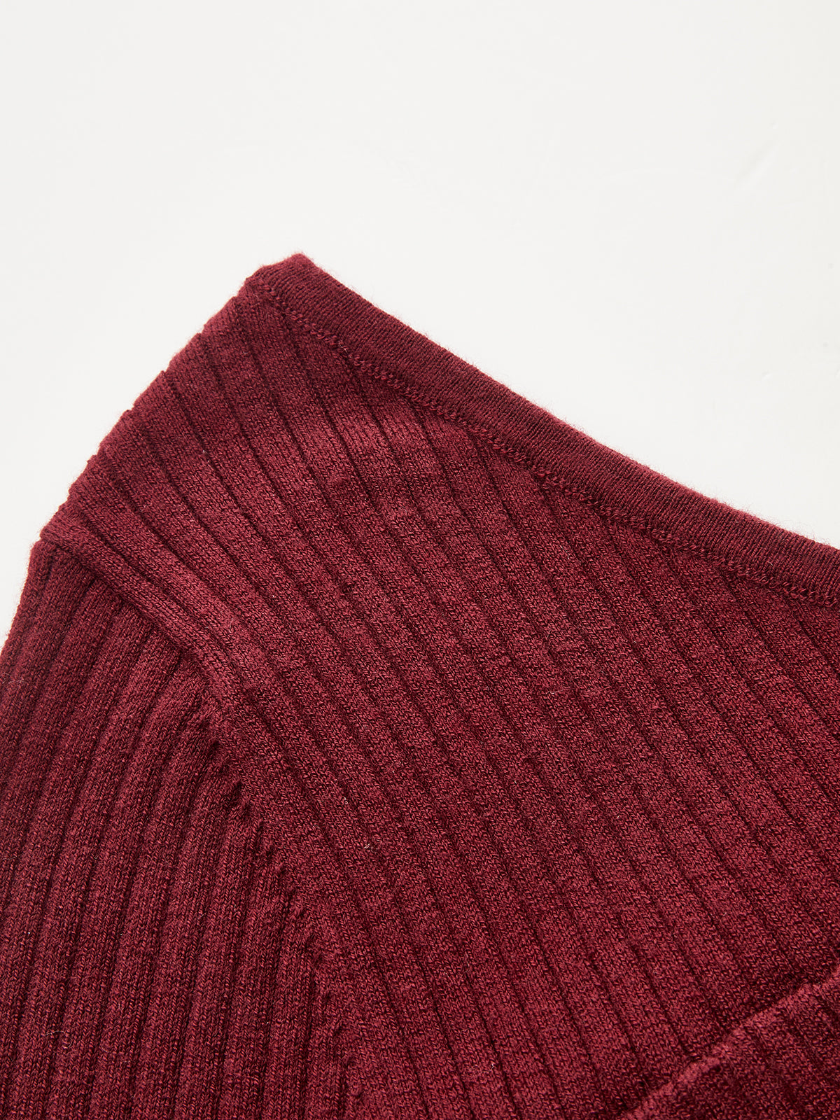 Off-Shoulder Ribbed Knit Long Sleeve Top for Women Casual Wear