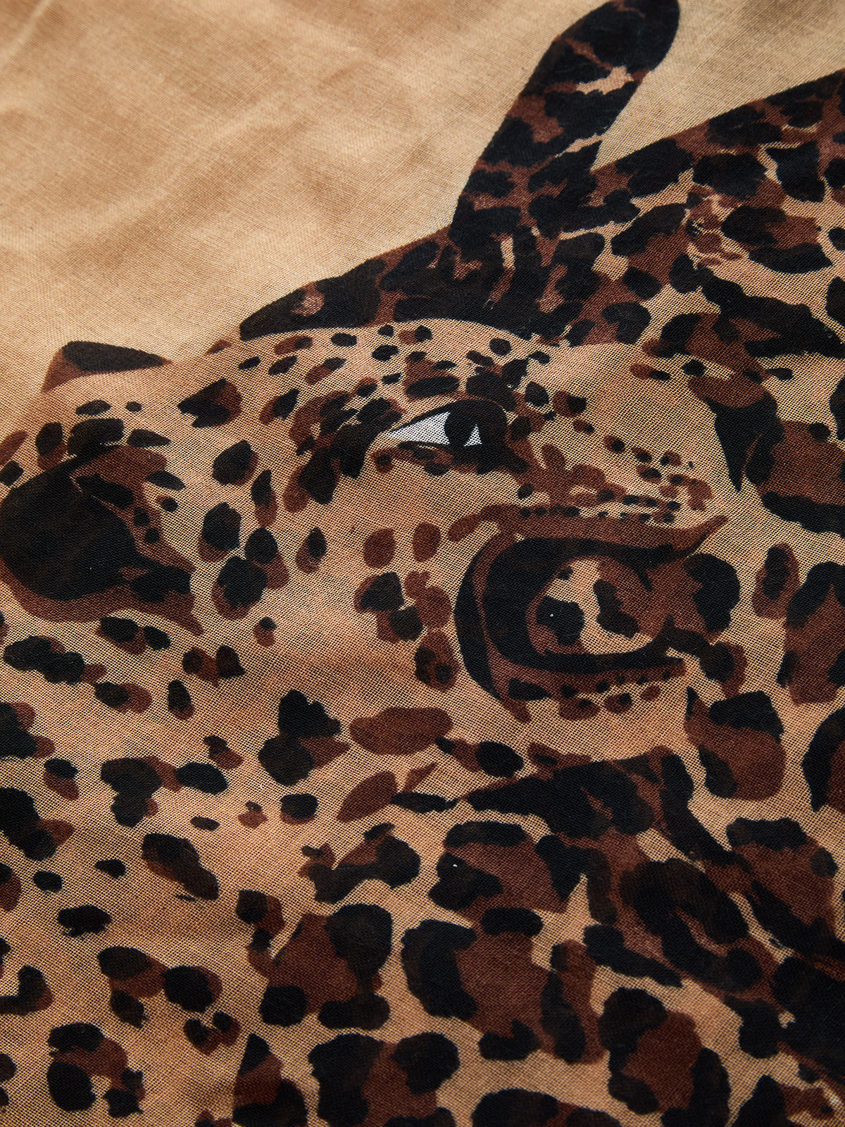 Leopard Print Frayed Oversized Scarf Women's Fashion Accessory