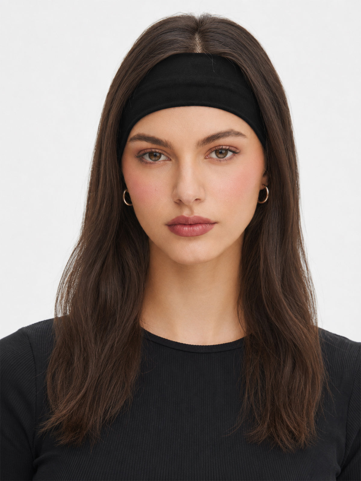 Wide Soft Stretchy Hair Headband - Comfortable Elastic Yoga Sports Accessory