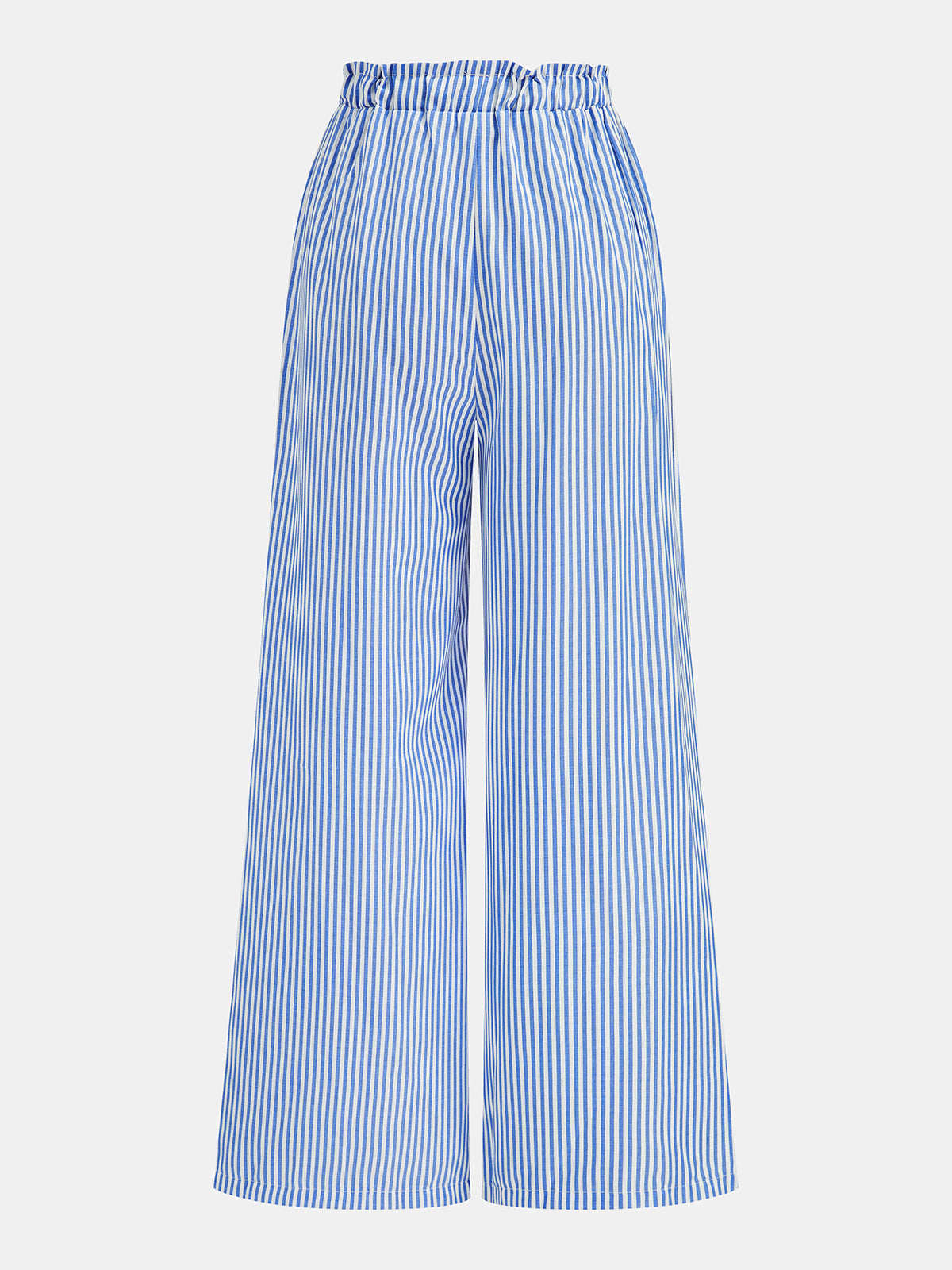 Ruched Striped Bandeau & Drawstring Pants Set Women's Fashion Co-ord