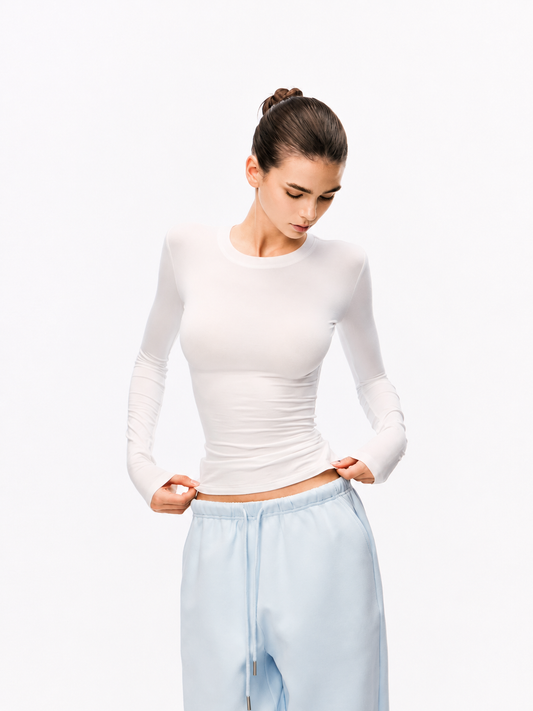 Butter Soft Basic Long Sleeve T-shirt - Comfortable Everyday Wear Essentials