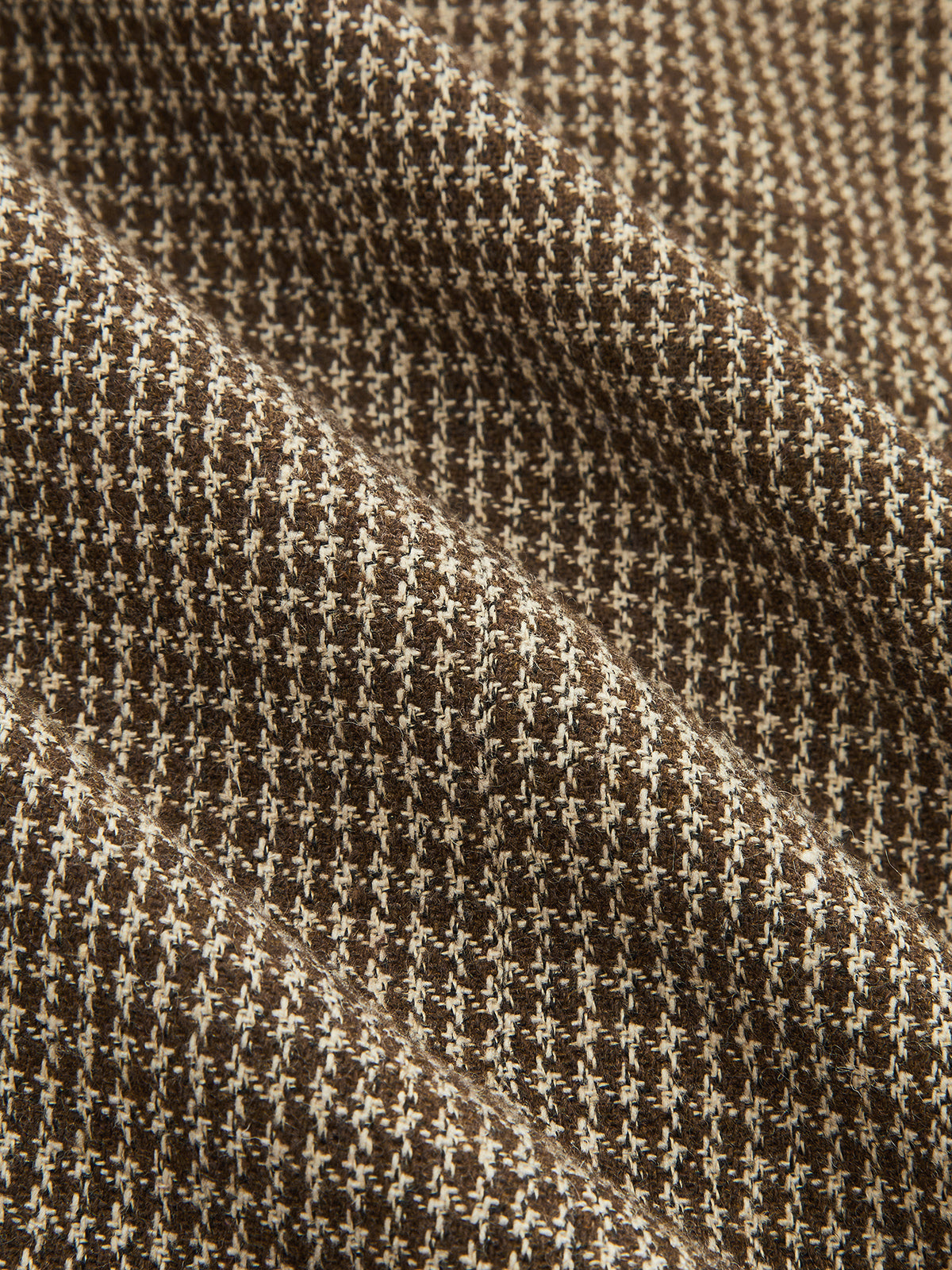 Houndstooth Wool Blend Stylish Office Two Piece Pants Set