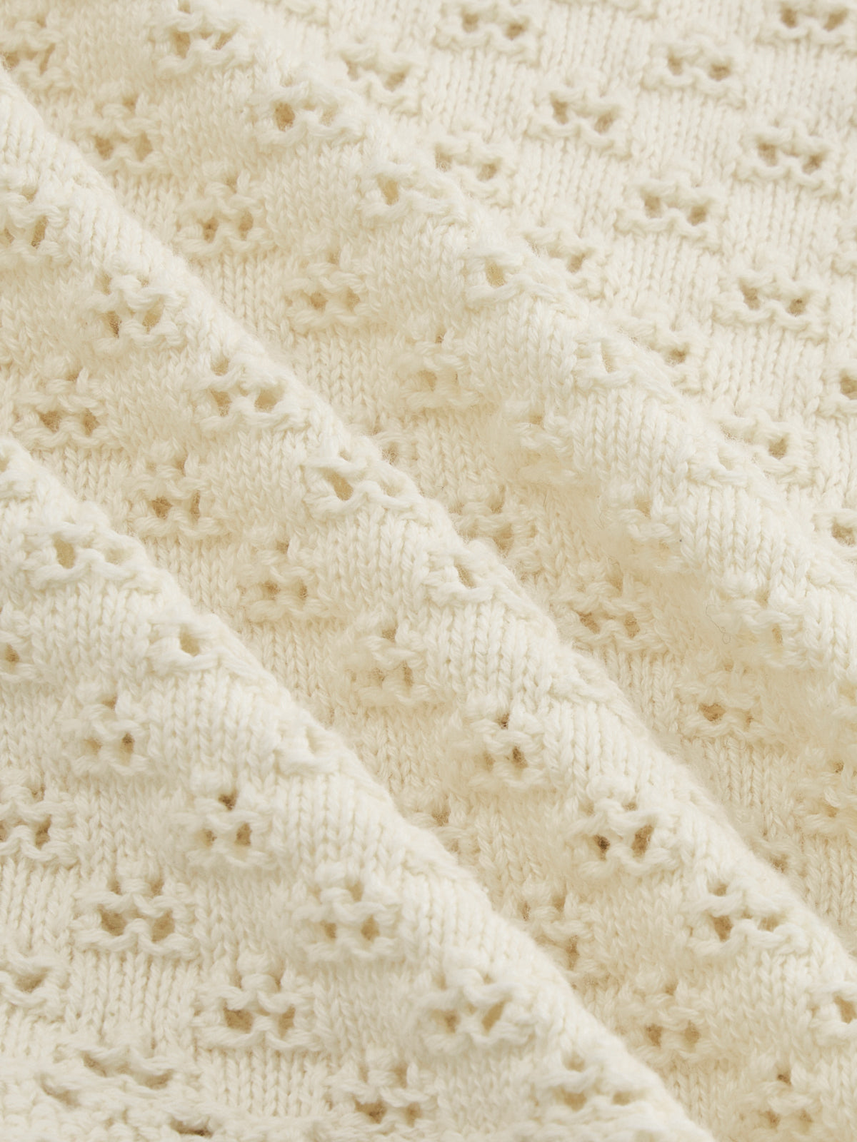 Scalloped Edge Pointelle Knit Mini Dress for Summer Weddings and Events