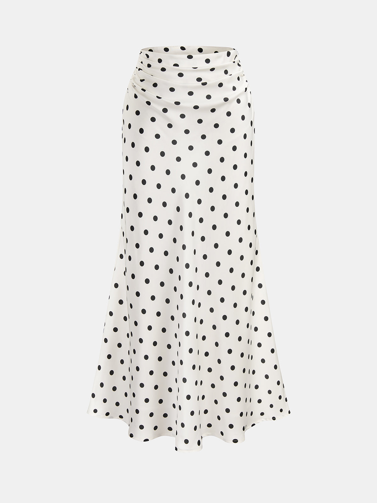 Polka Dot Lace Trim Cami Top & Pleated Skirt Matching Sets for Women