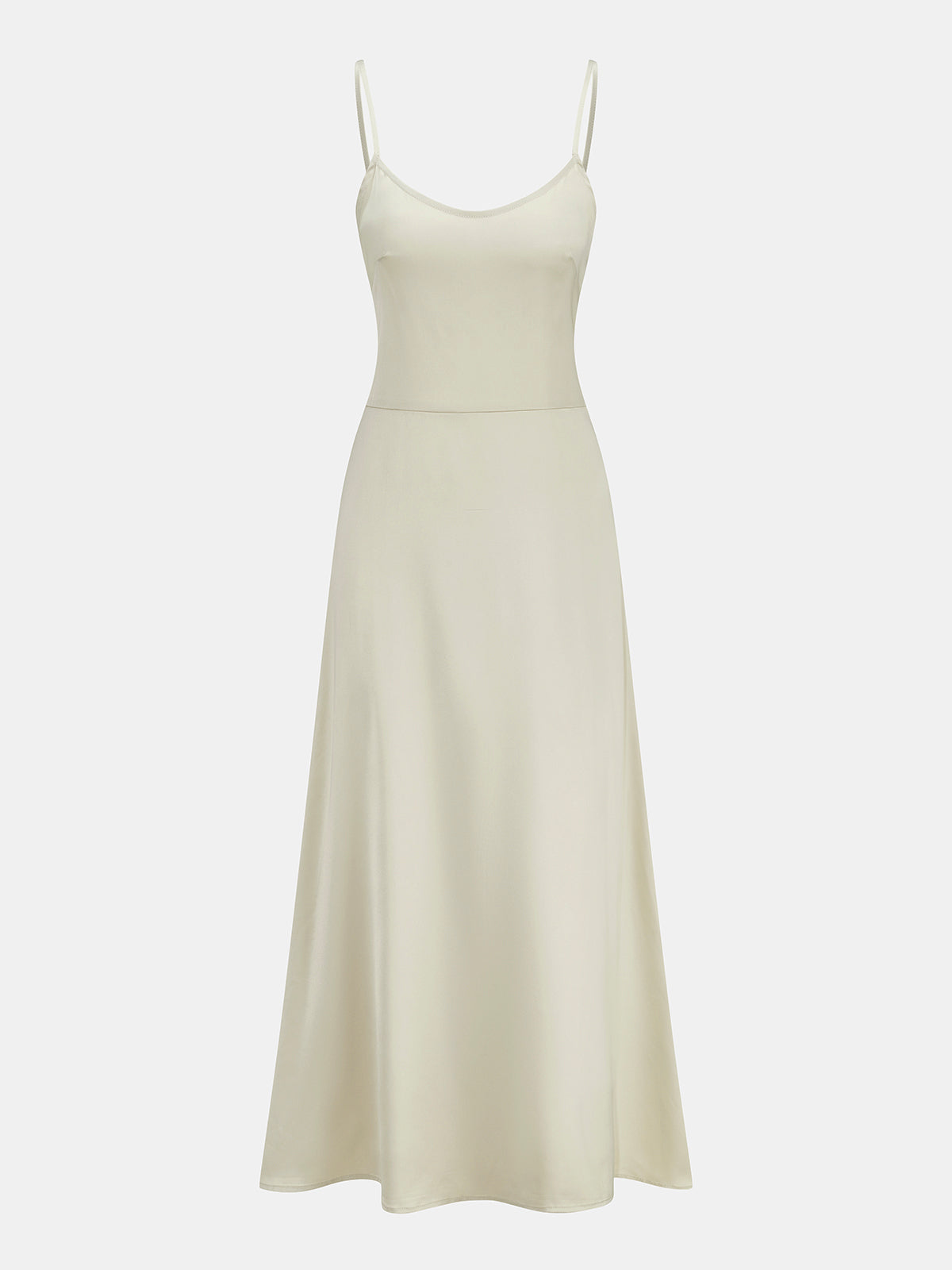 Satin Cami Dress & Lace Vest Two-Piece Set for Evening Wear