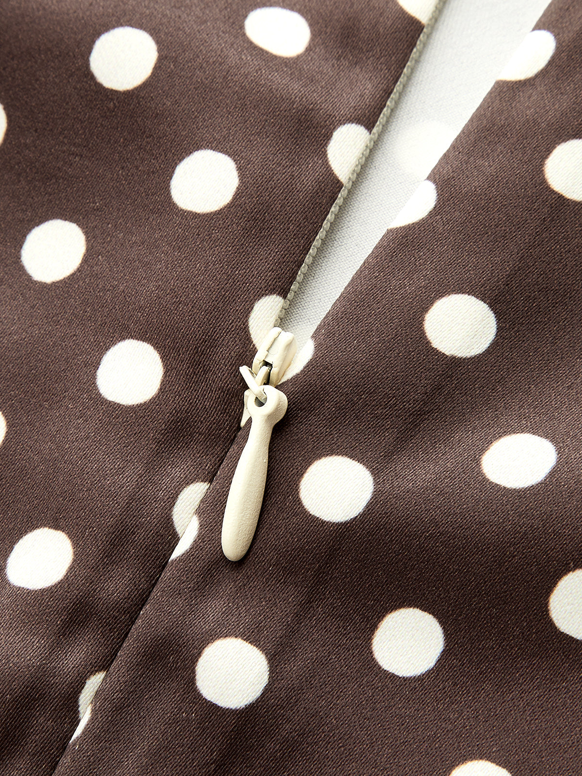 Polka Dot Tie-Waist Satin Mini Dress with Ruffled Hem Detail