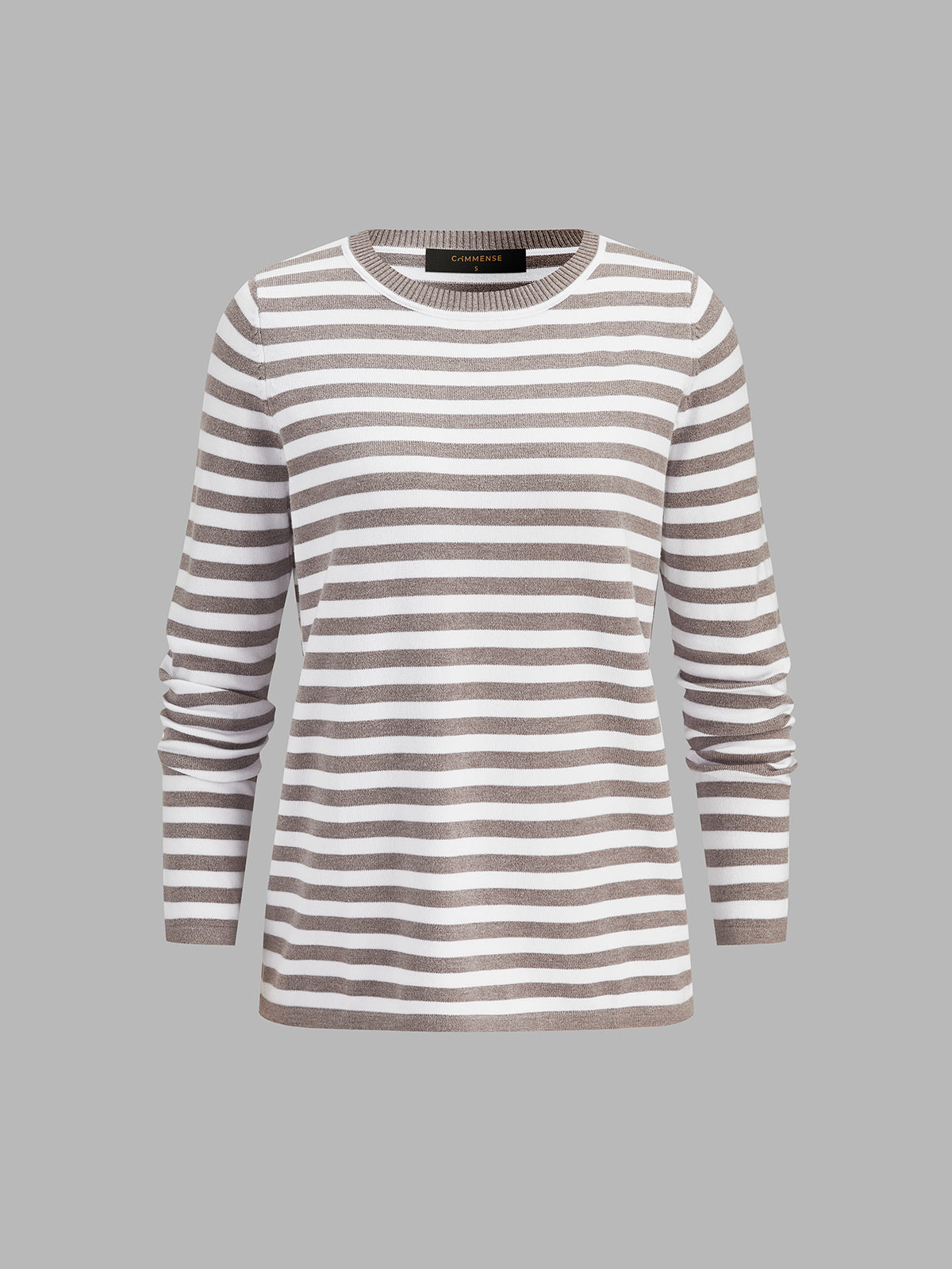 Classic Horizontal Stripe Long Sleeve Tee Comfortable Everyday Casual Wear