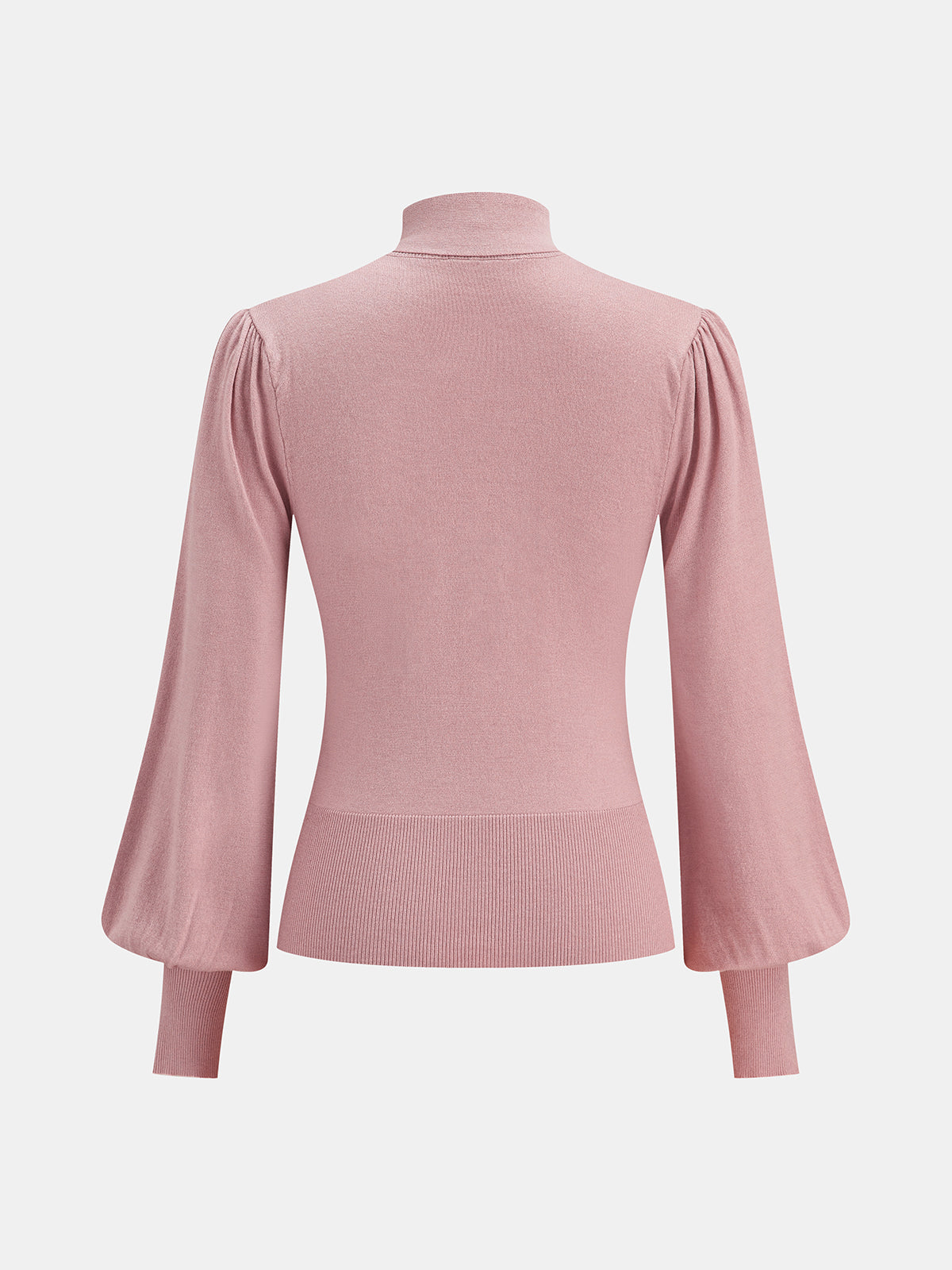 Bow Tie Neck Wool Blend Sweater Cozy Winter Fashion Essentials